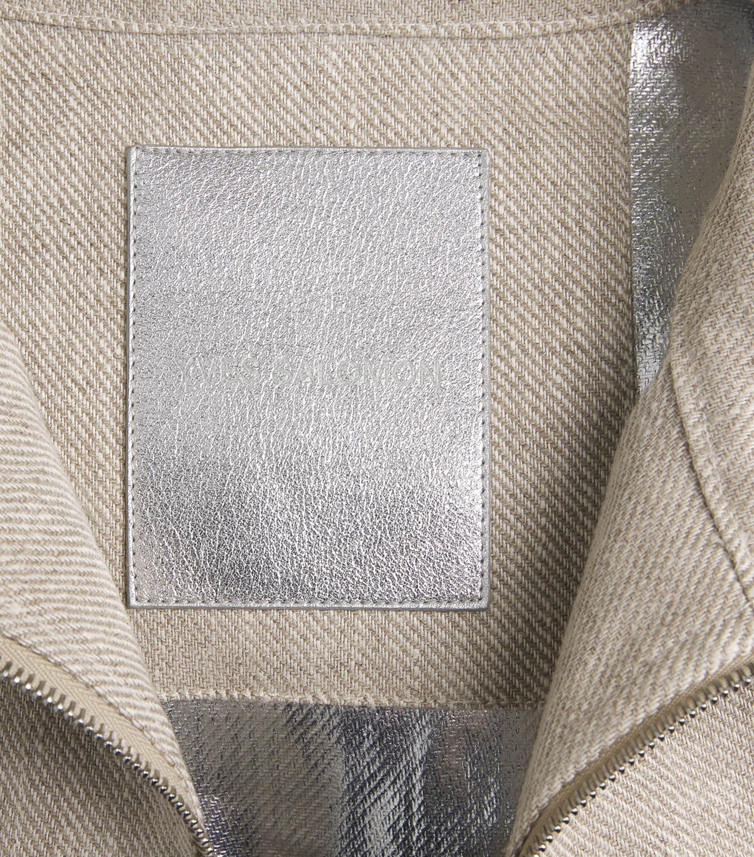 Yves Salomon Womens Linen Double-Faced Jacket Image 6