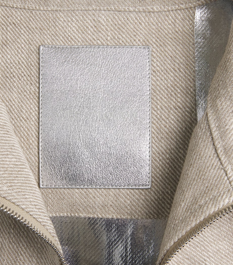 Yves Salomon Womens Linen Double-Faced Jacket Image 6