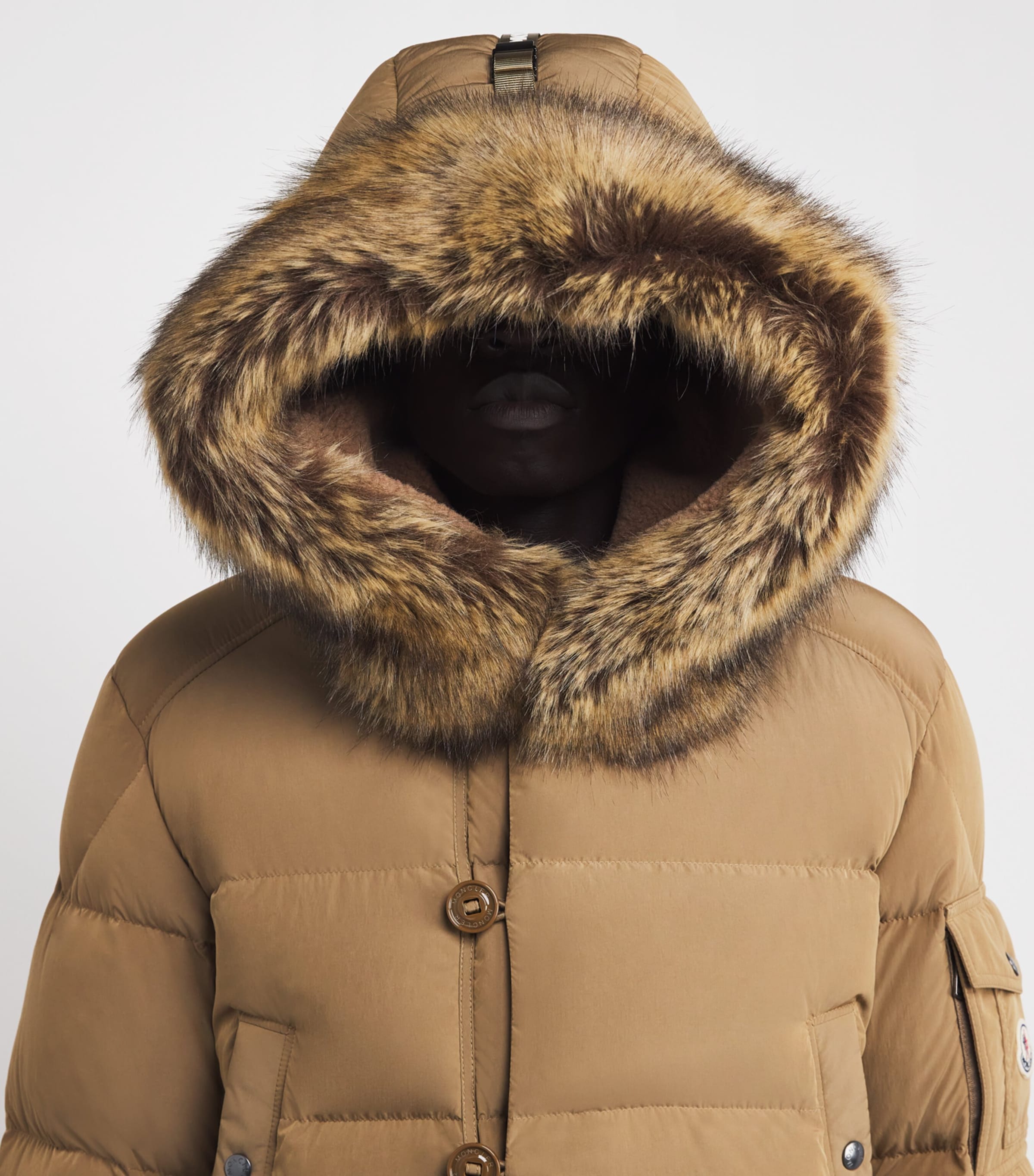 Moncler Beige Down Luynes Puffer Jacket | Harrods US