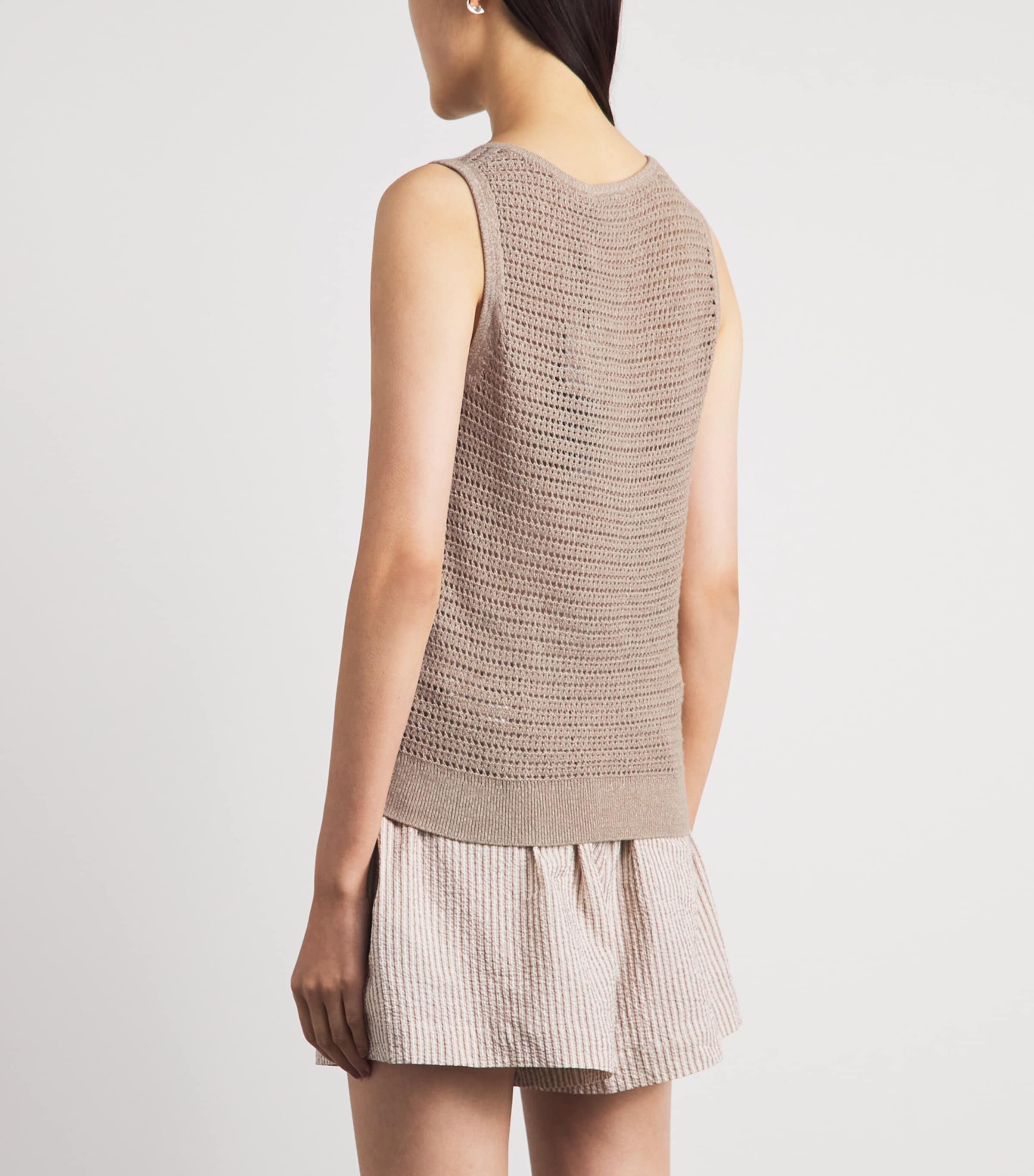 Varley Womens Cotton Ramon Tank Top Sepia Twist Image 5