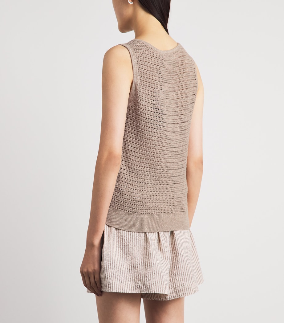 Varley Womens Cotton Ramon Tank Top Sepia Twist Image 5