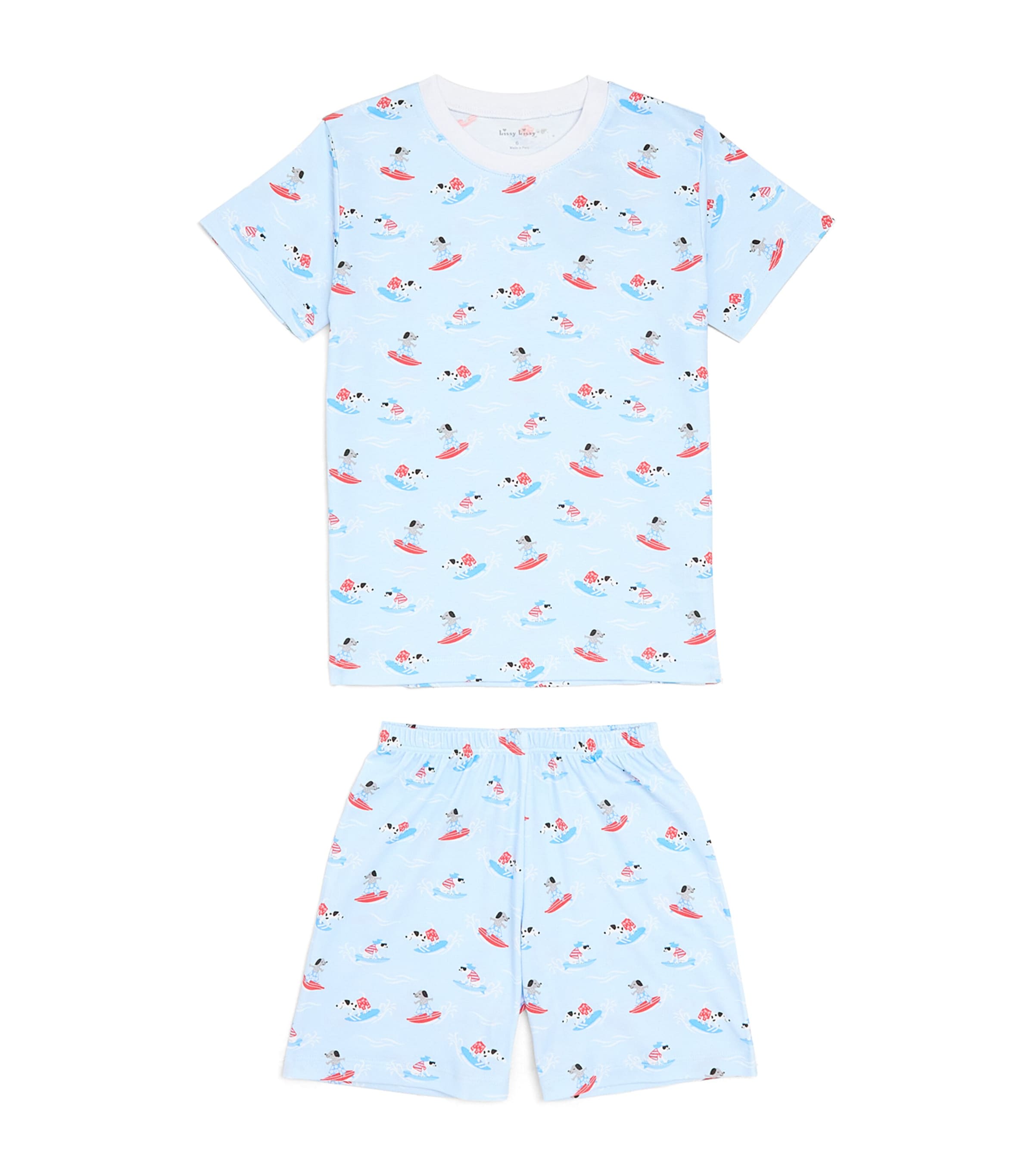 Kissy Kissy Pima Cotton Beach Pups Pyjama Top  (2-6 Years) Beach Pups Image 1