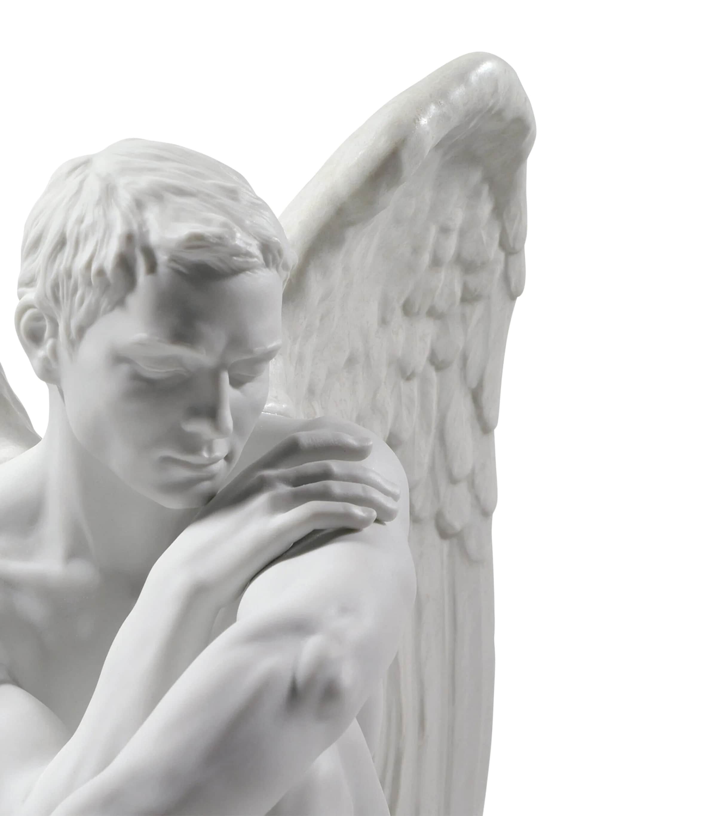 Lladró Porcelain Protective Angel Figurine White Image 3