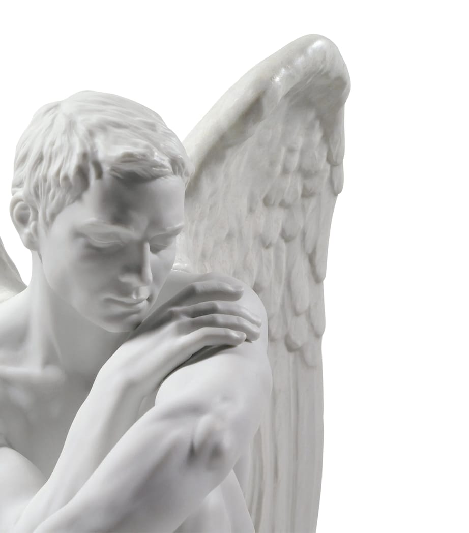 Lladró Porcelain Protective Angel Figurine White Image 3