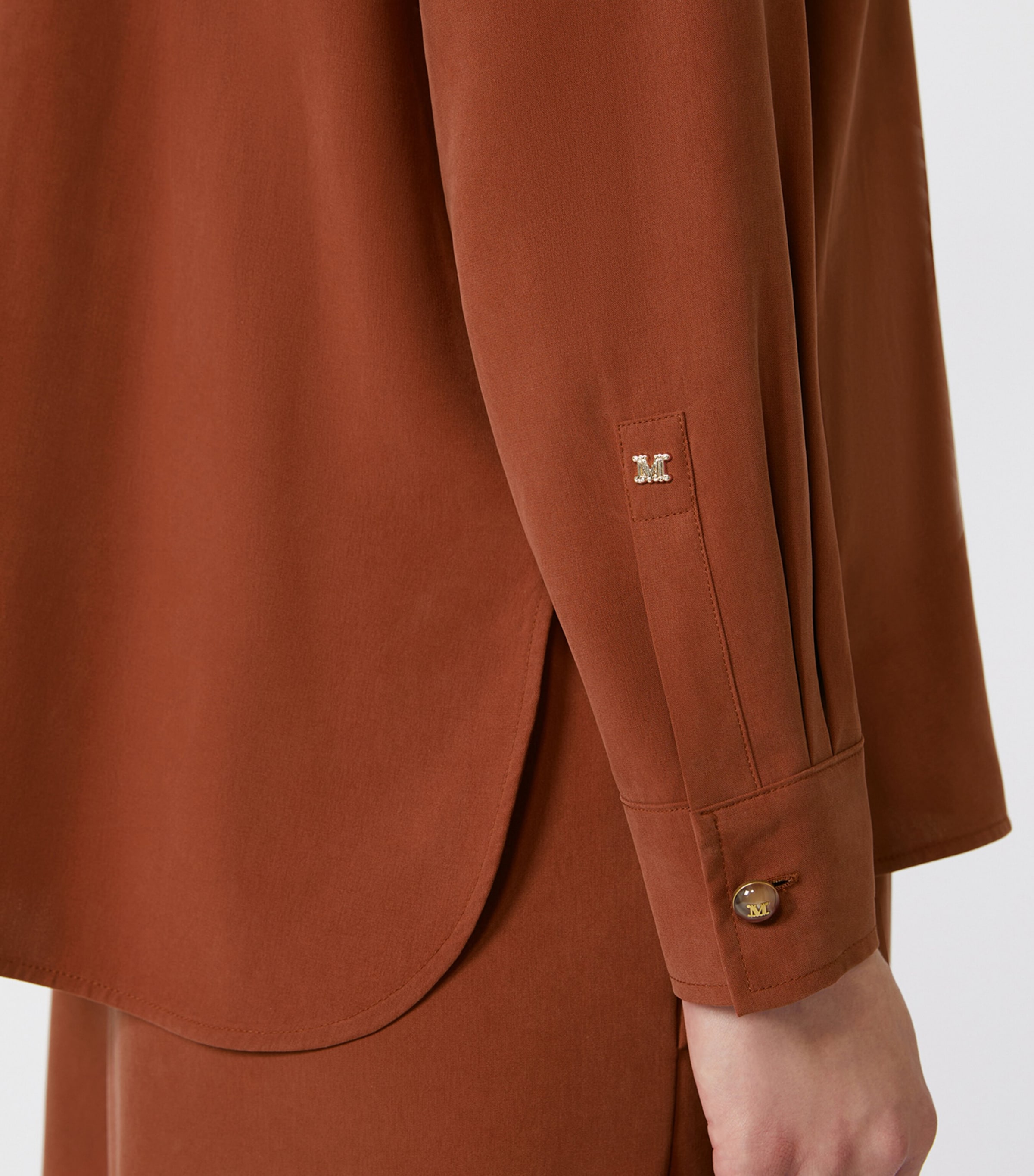 Silk Shirt TERRA COTTA Image 6