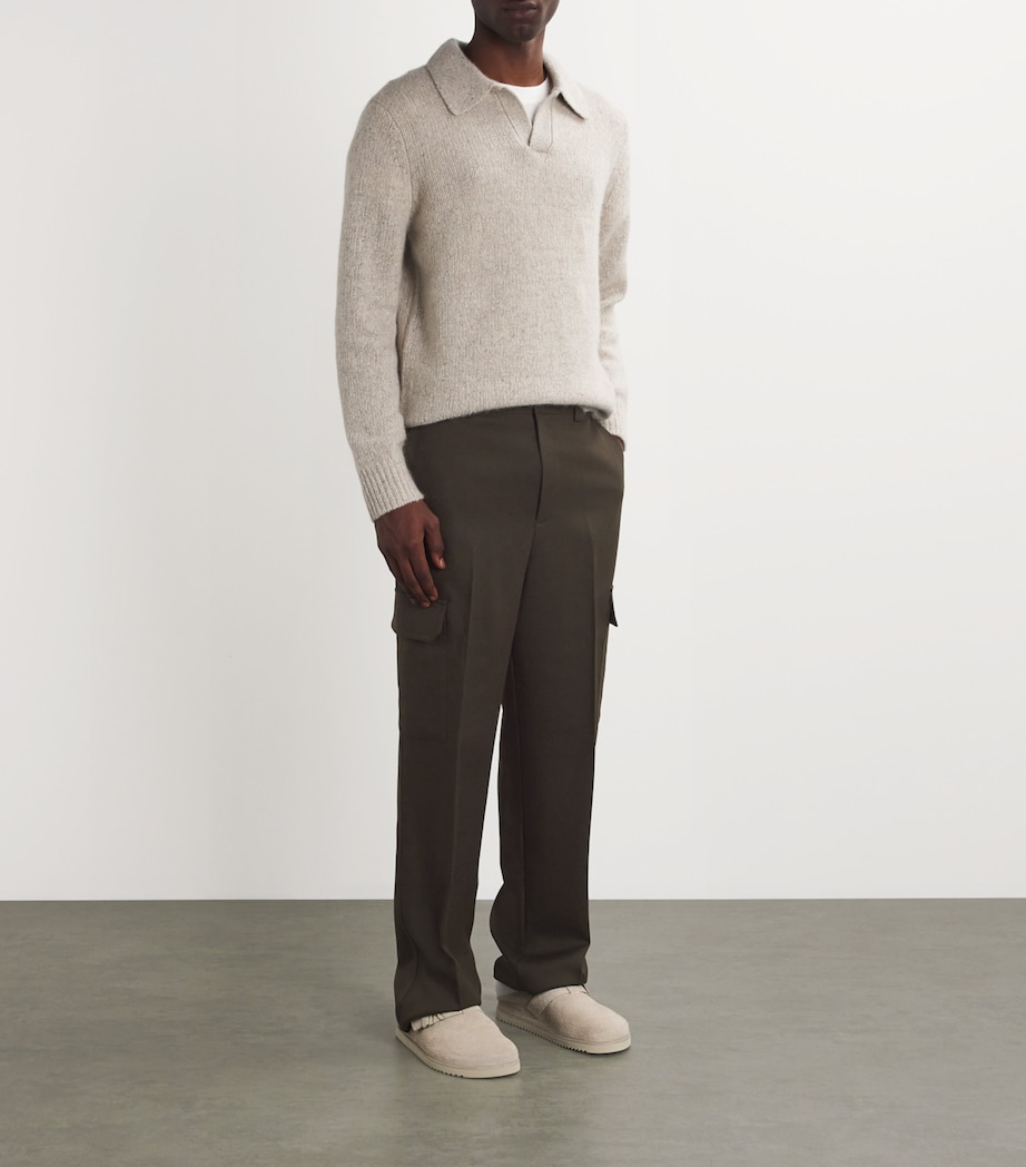 Wool Cargo Trousers DARK TAUPE Image 2