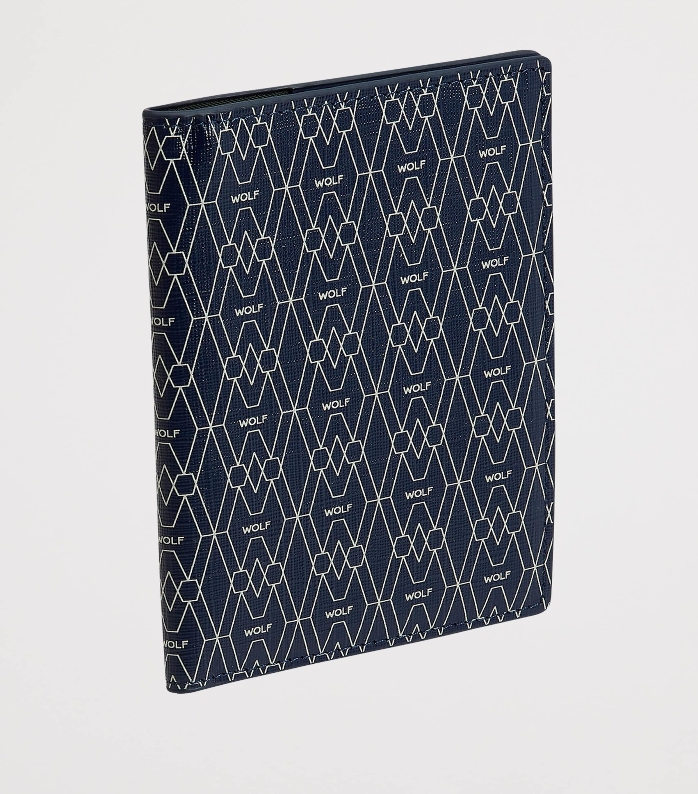 Vegan Signature Passport Sleeve BLUE Image 4