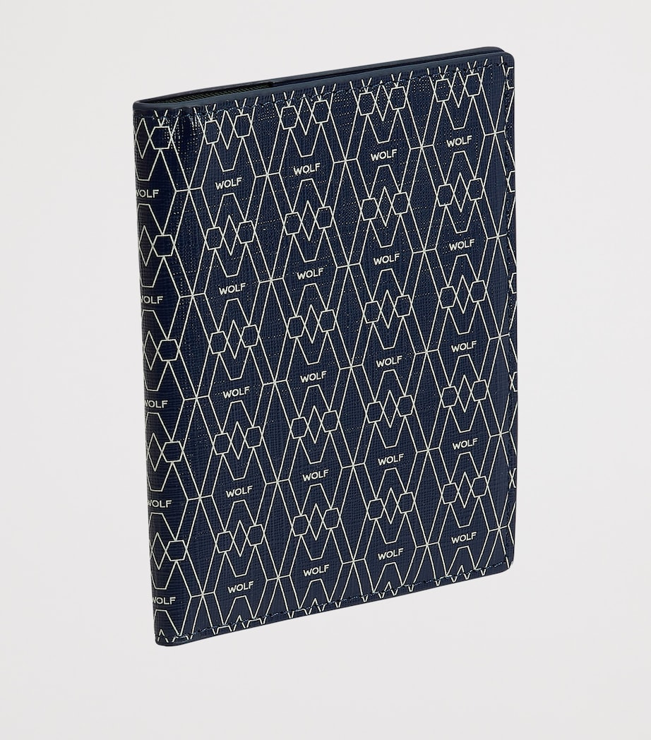Vegan Signature Passport Sleeve BLUE Image 4