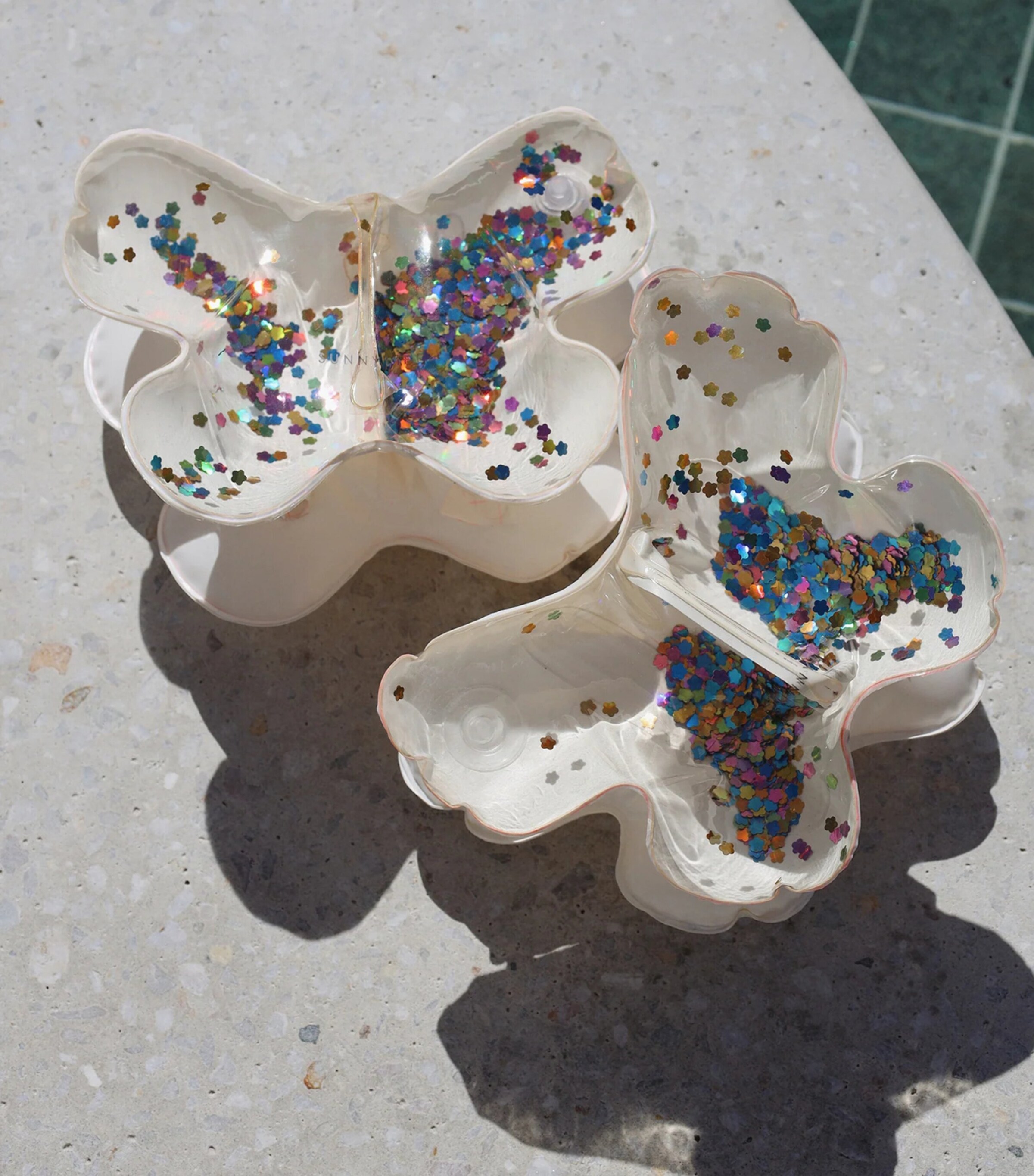 Sunnylife Kids Glitter Butterfly Inflatable Armbands (Set of 2) Glitter Image 3