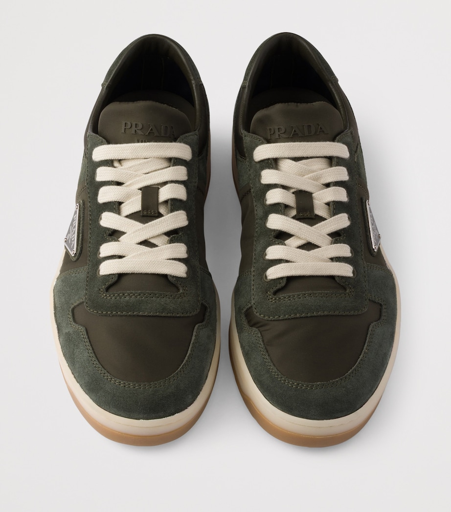 Prada Suede and Re-Nylon Downtown Sneakers Image 3