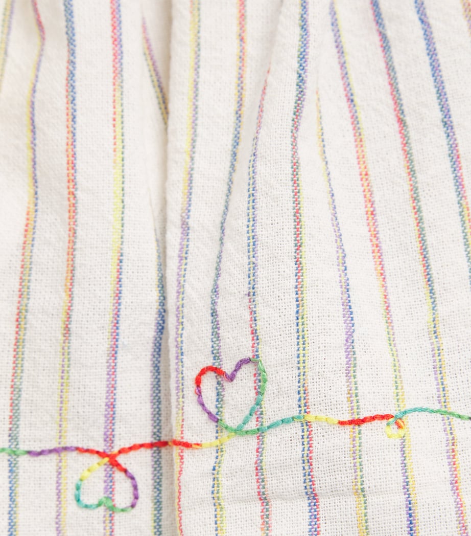 Rhiannon Denim Top (2-12 Years) RAINBOW STRIPE Image 4