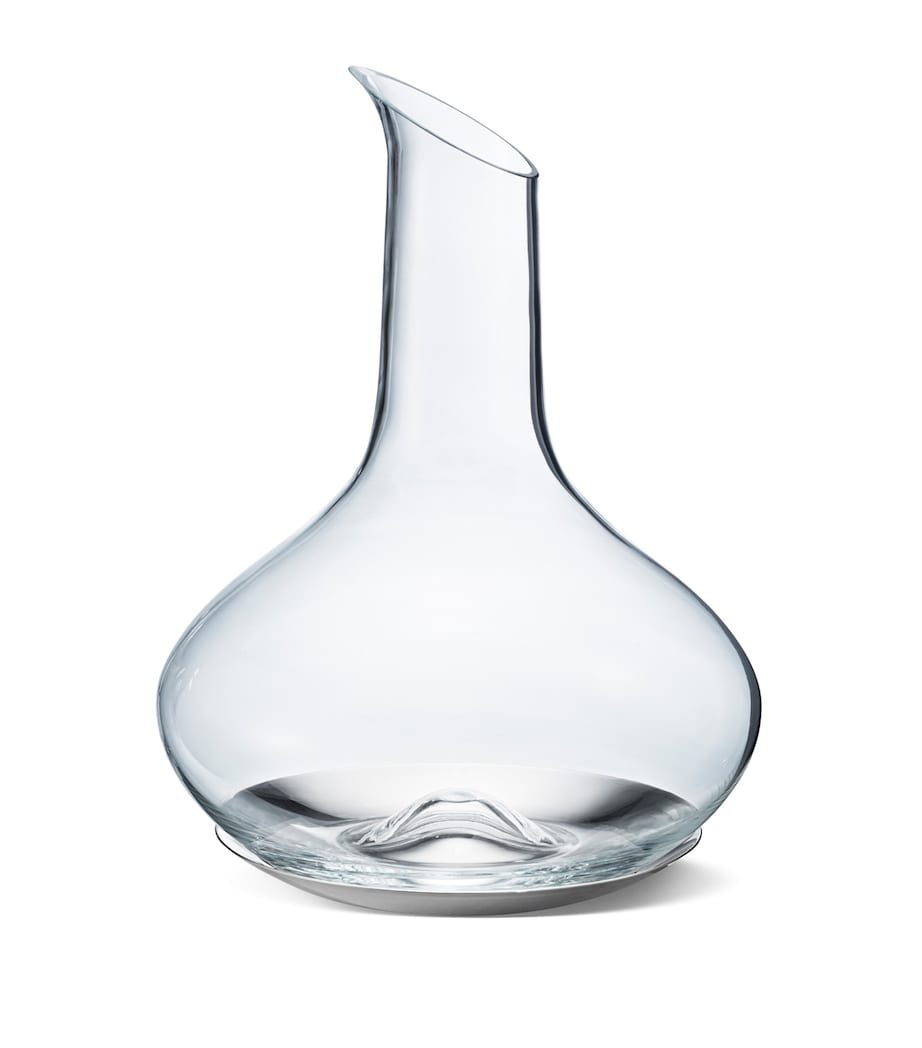 Sky Wine Carafe and Coaster SILVER Image 1