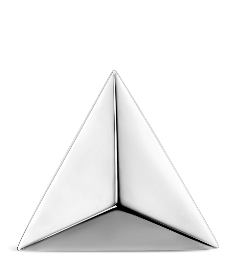 Maria Tash White Gold Faceted Triangle Stud Earring (7mm) White Gold Image 2