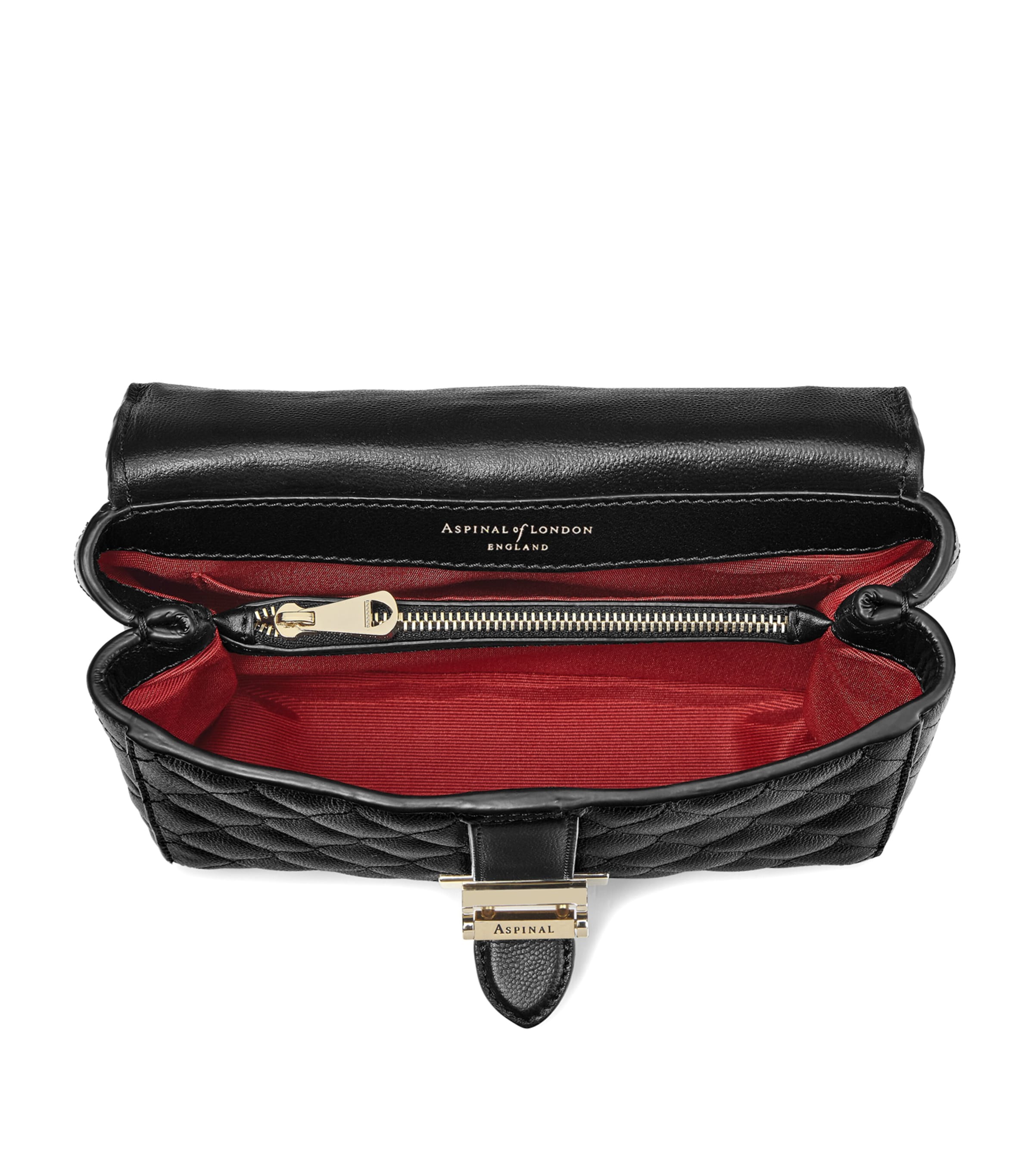 Small Leather Lottie Cross-Body Bag BLACK Image 4