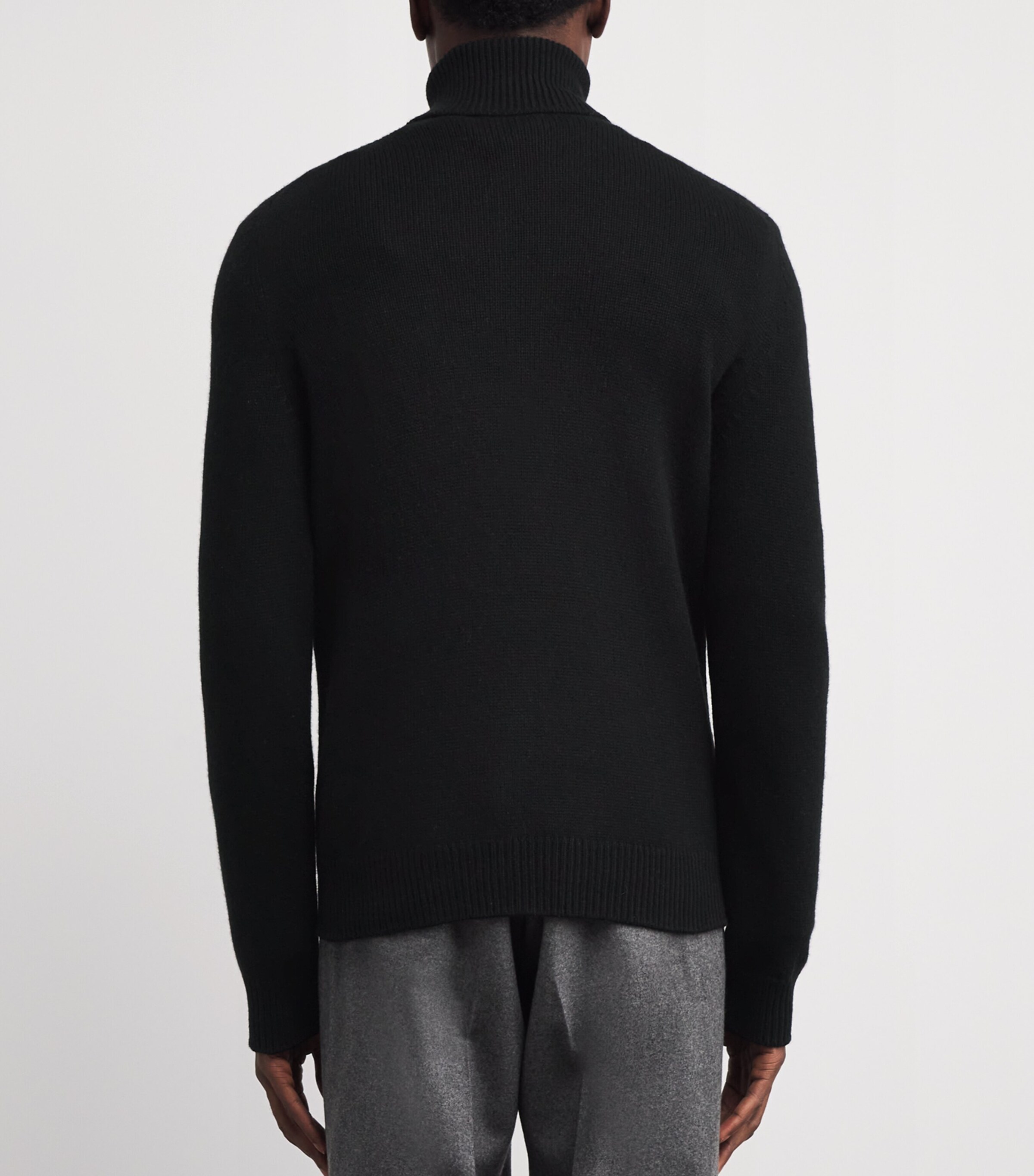 Cashmere Polo Bear Rollneck Sweater CLASSIC BLACK Image 4