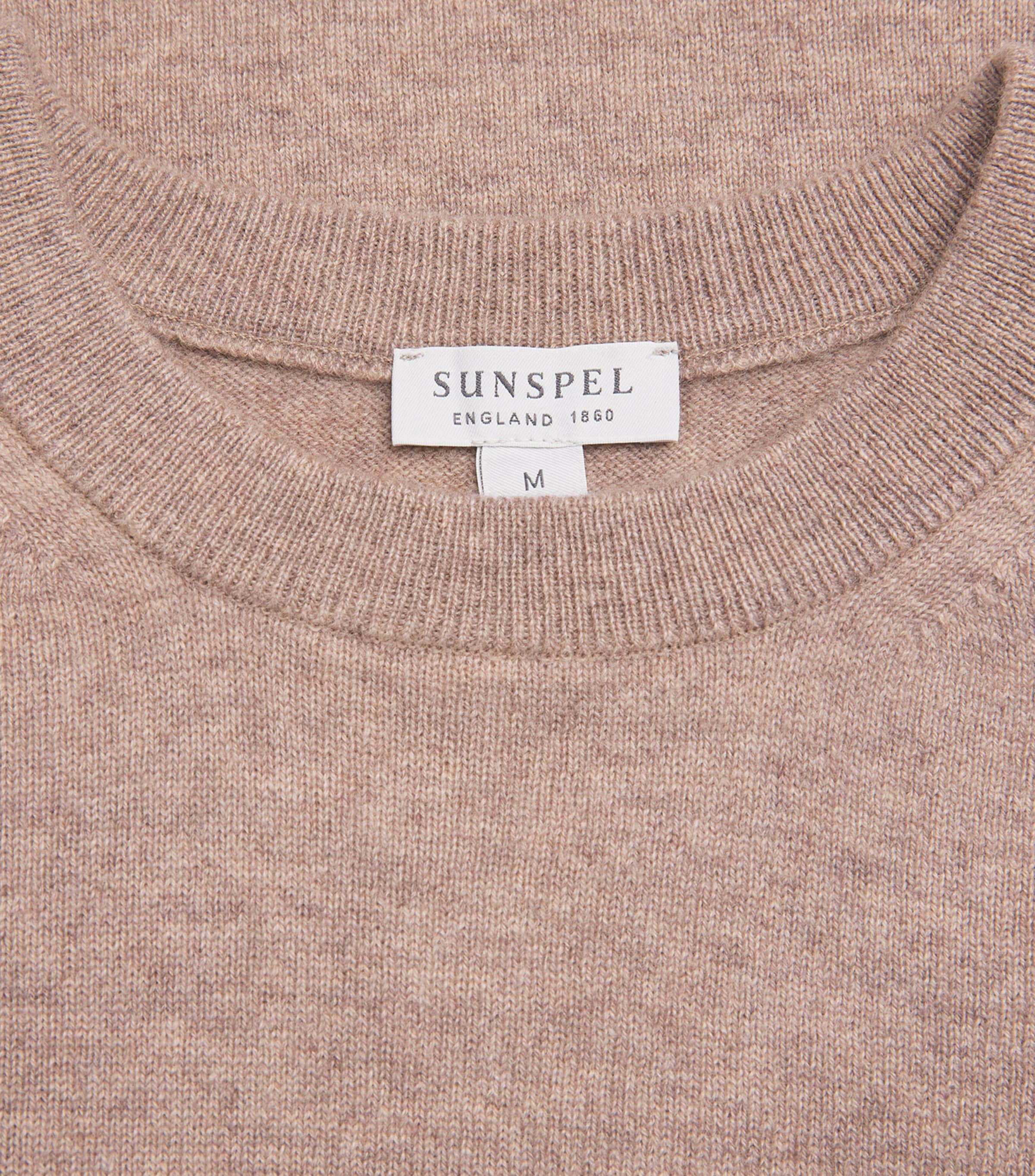 Cashmere Crew-Neck Sweater WHAO OATMEAL MELANGE Image 5