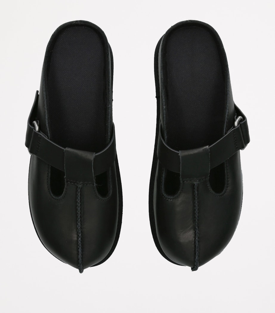 UGG Leather Goldenstar Hi Clogs Black Image 4