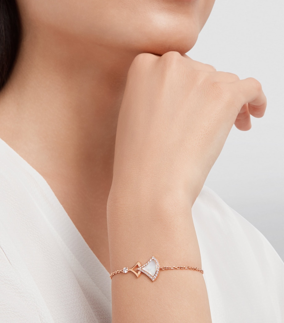 Rose Gold, Diamond and Mother-of-Pearl Divas’ Dream Bracelet PINK GOLD Image 4