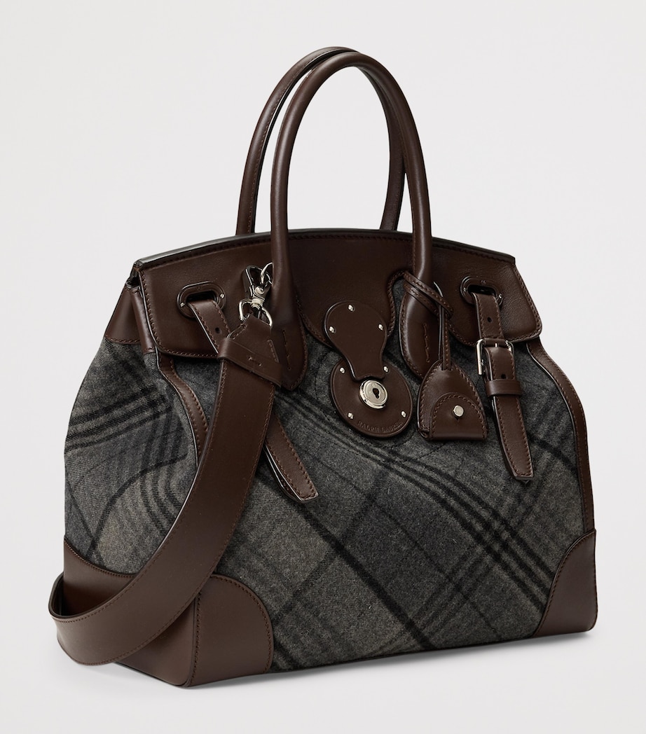 Wool-Leather Soft Ricky 33 Top-Handle Bag GREY MULTI/MOCHA Image 2