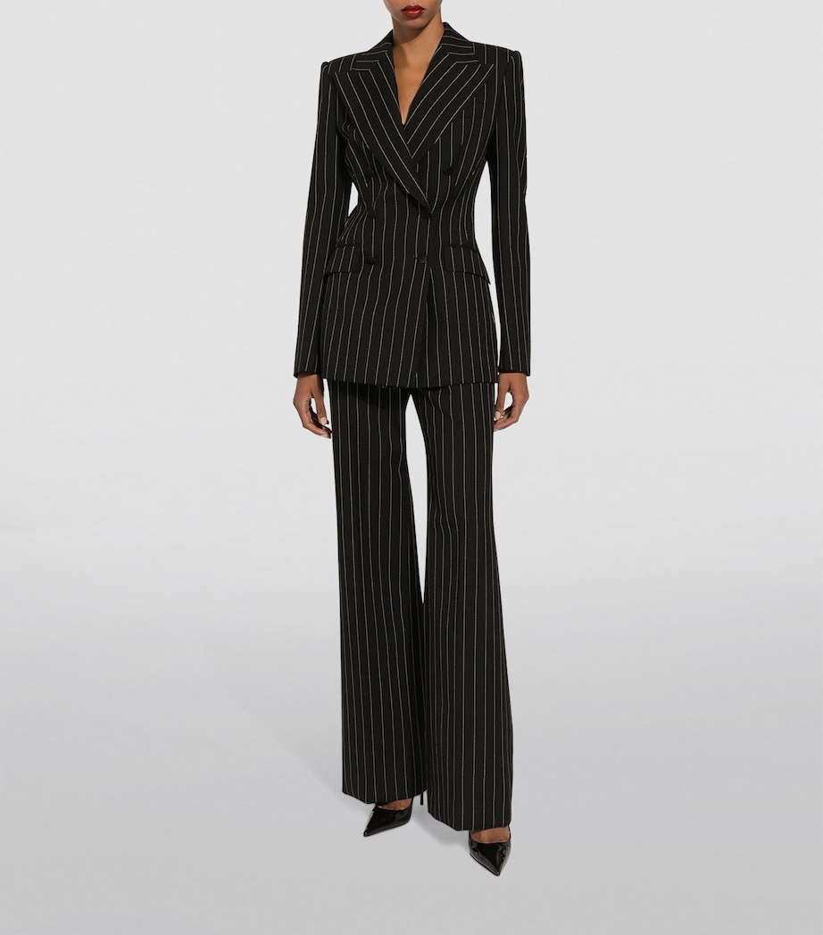 Wool Pinstripe Blazer S8051-STRIPED Image 2