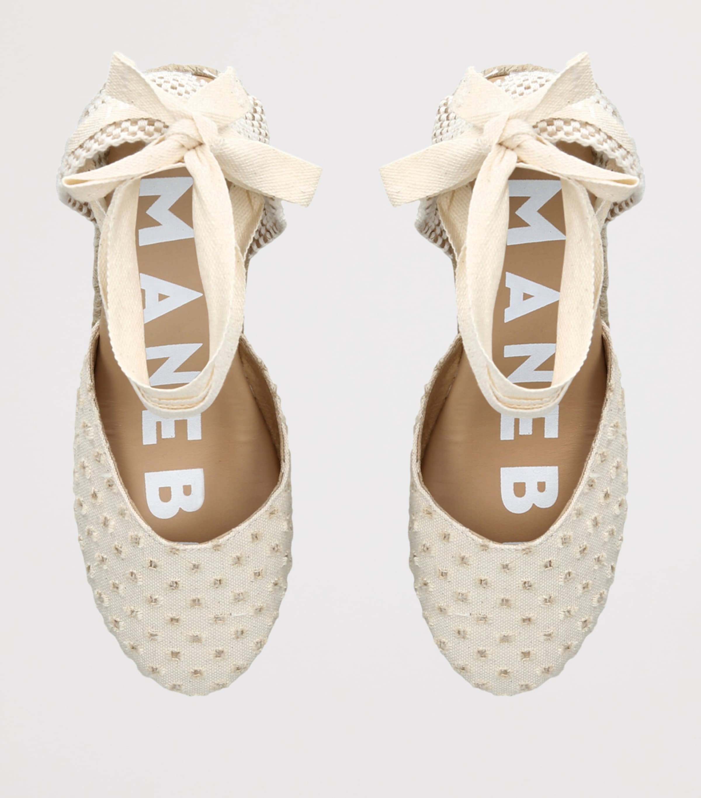 Manebi La Havana Wedge Espadrilles 100 Cream Image 4