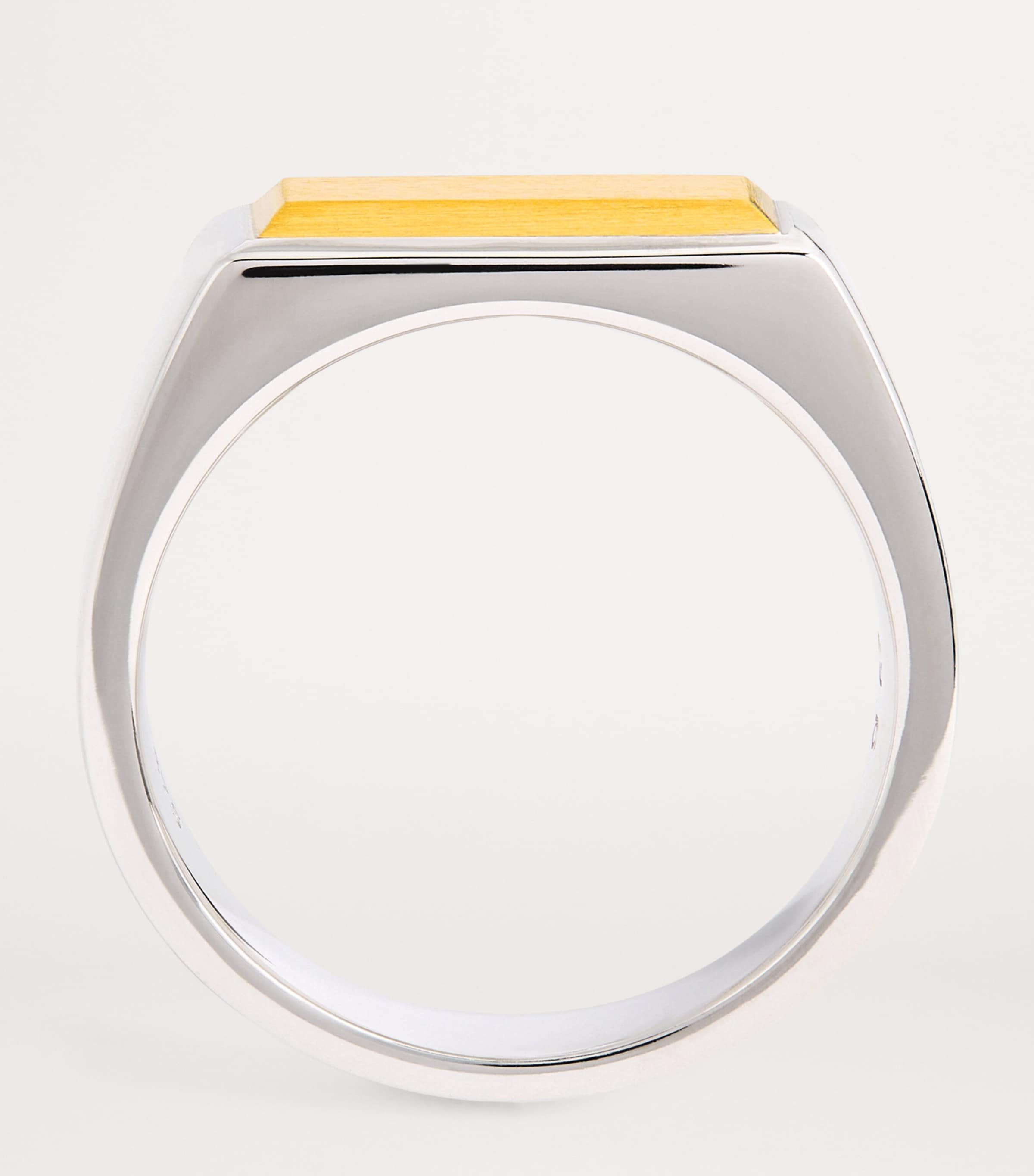 Sterling Silver and Yellow Gold Peaky Ring NA Image 3
