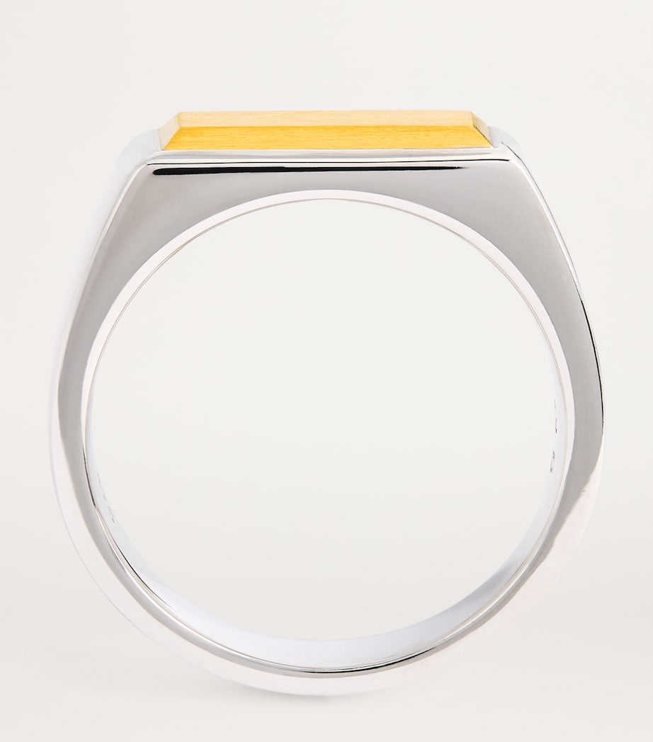 Sterling Silver and Yellow Gold Peaky Ring NA Image 3