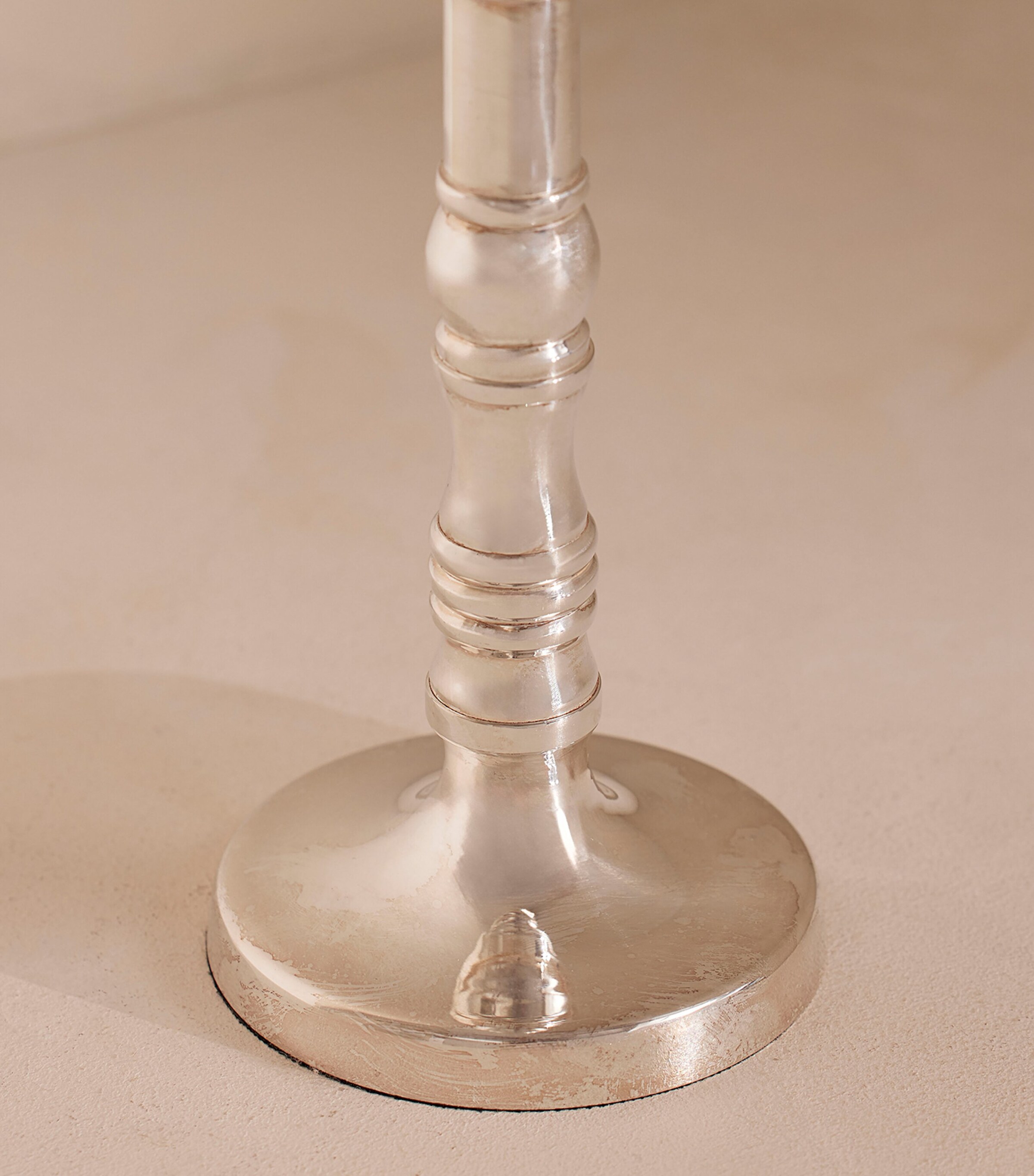 Medium Silver-Plated Stiden Candlestick (27cm) NO COLOUR Image 6