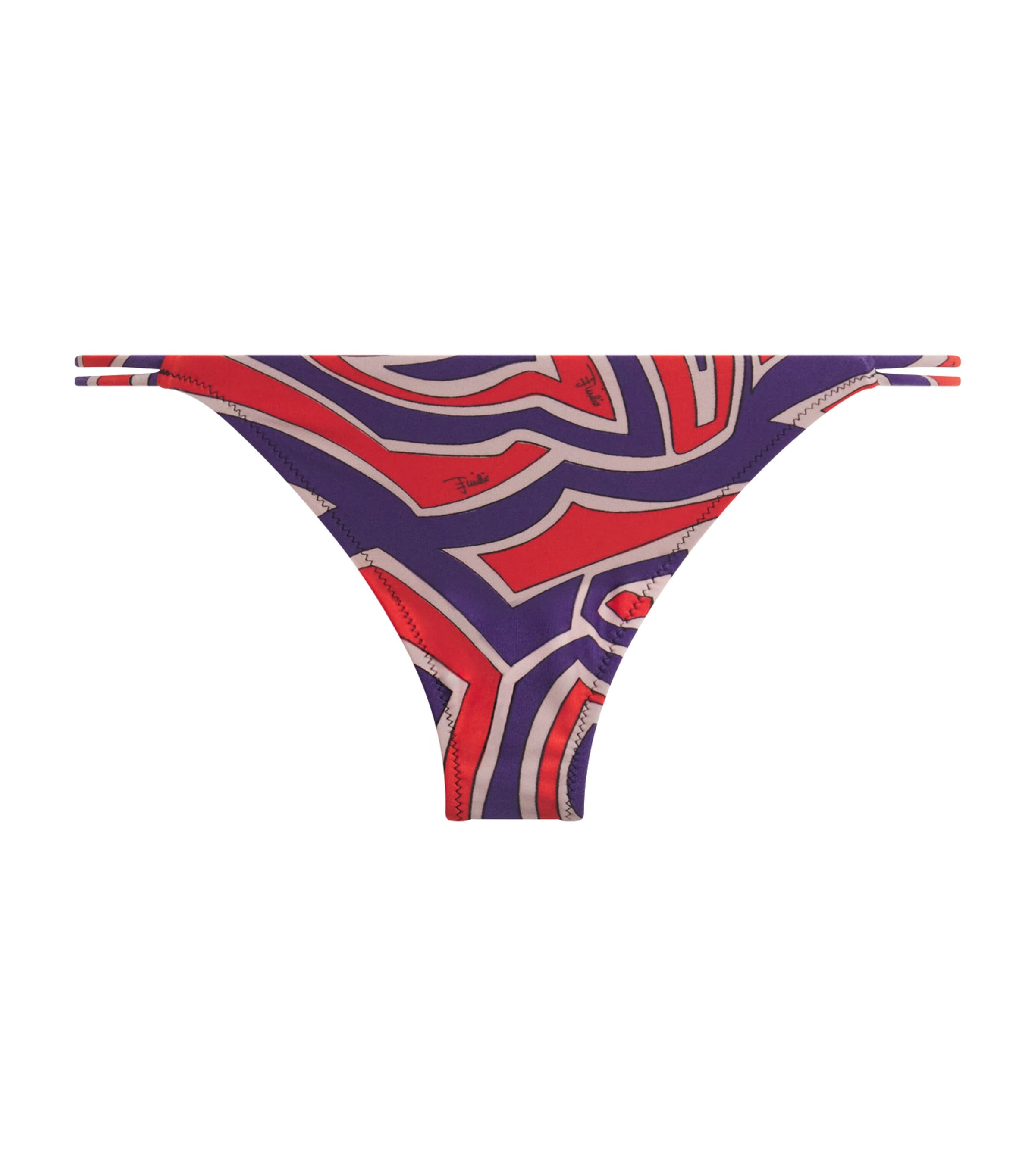 Pucci Labirinto Print Bikni Bottoms In Multi