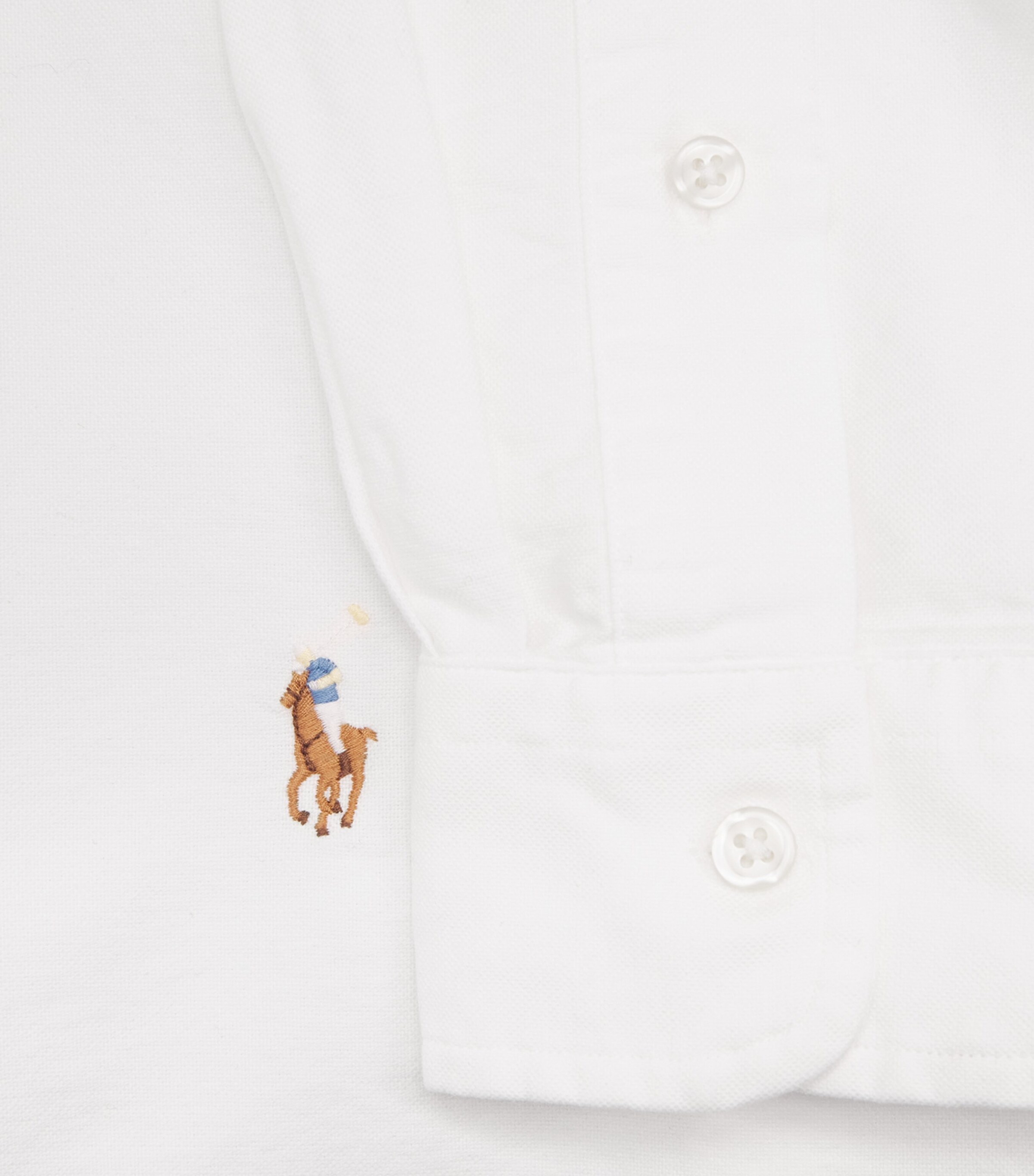 Polo Ralph Lauren Mens Slim Oxford Shirt White Image 6