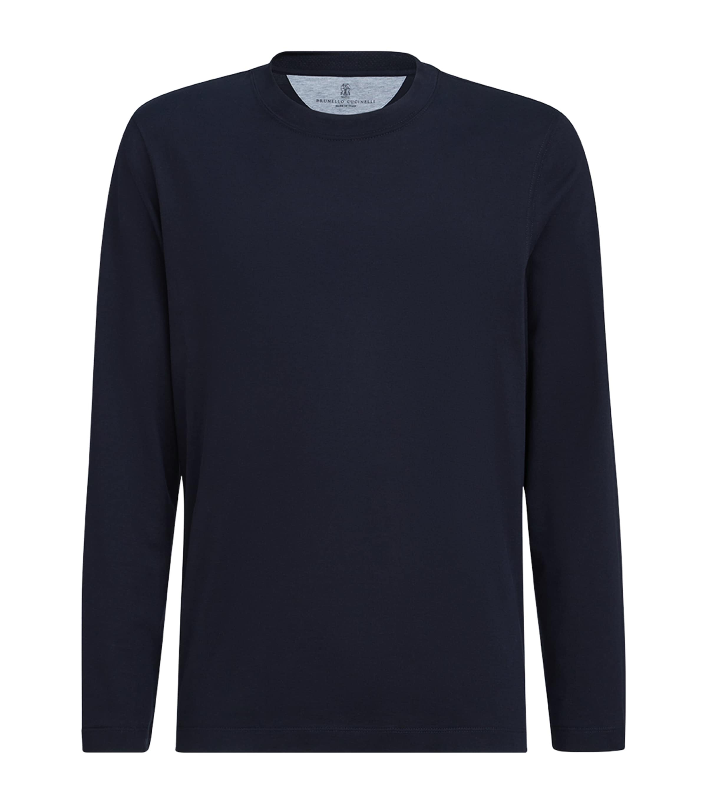 Brunello Cucinelli Mens Cotton Long-Sleeve T-Shirt Image 1