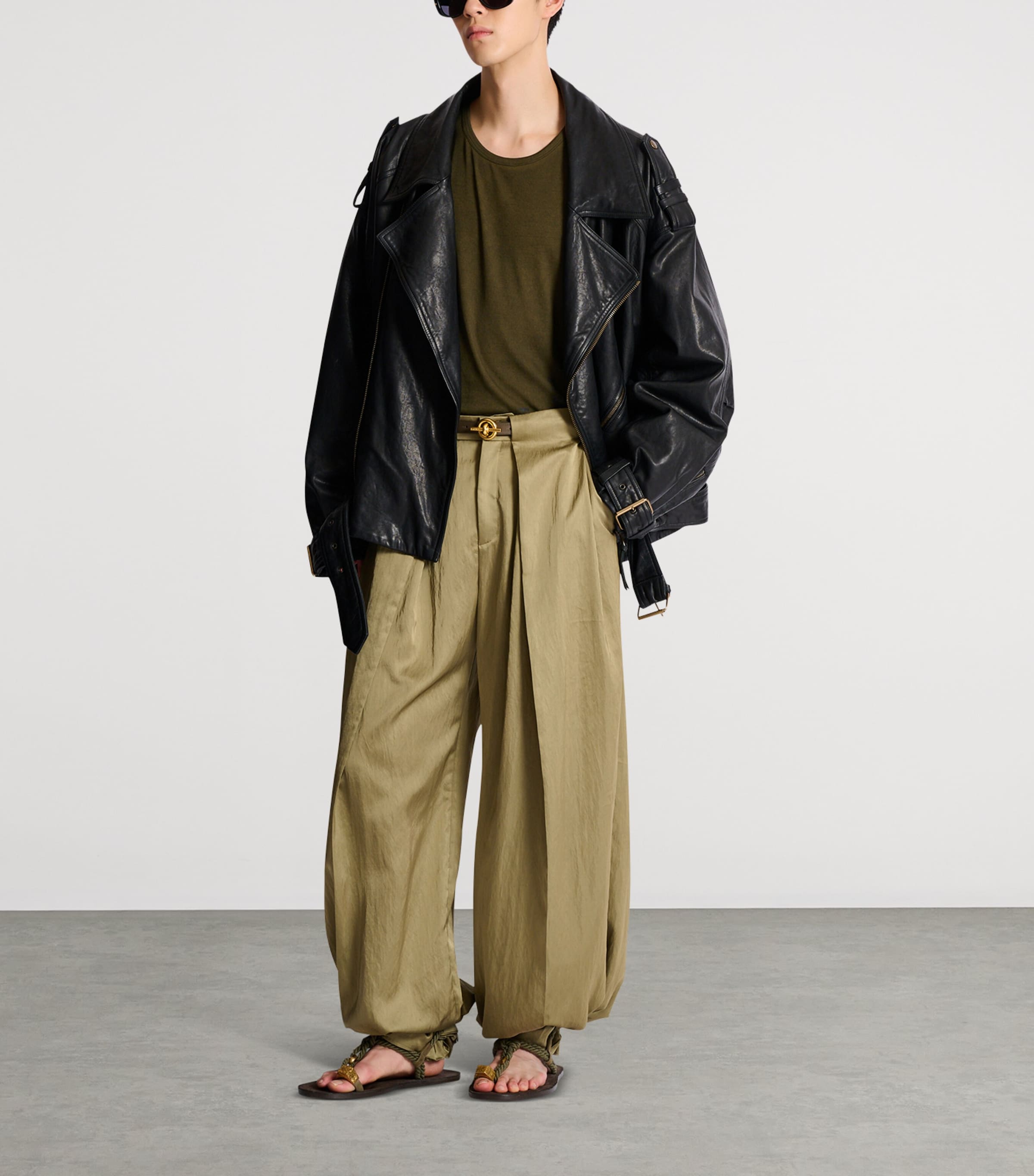 Lambskin Biker Jacket 0PA NOIR Image 8