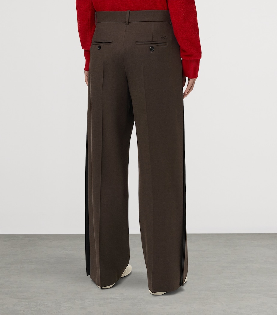 LOEWE Womens Tailored Trousers Brown Image 4