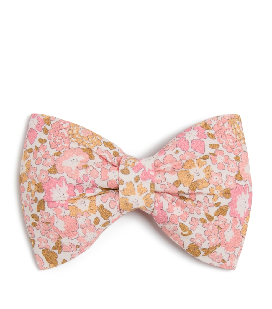 Floral Bow Clip PINK Image 1