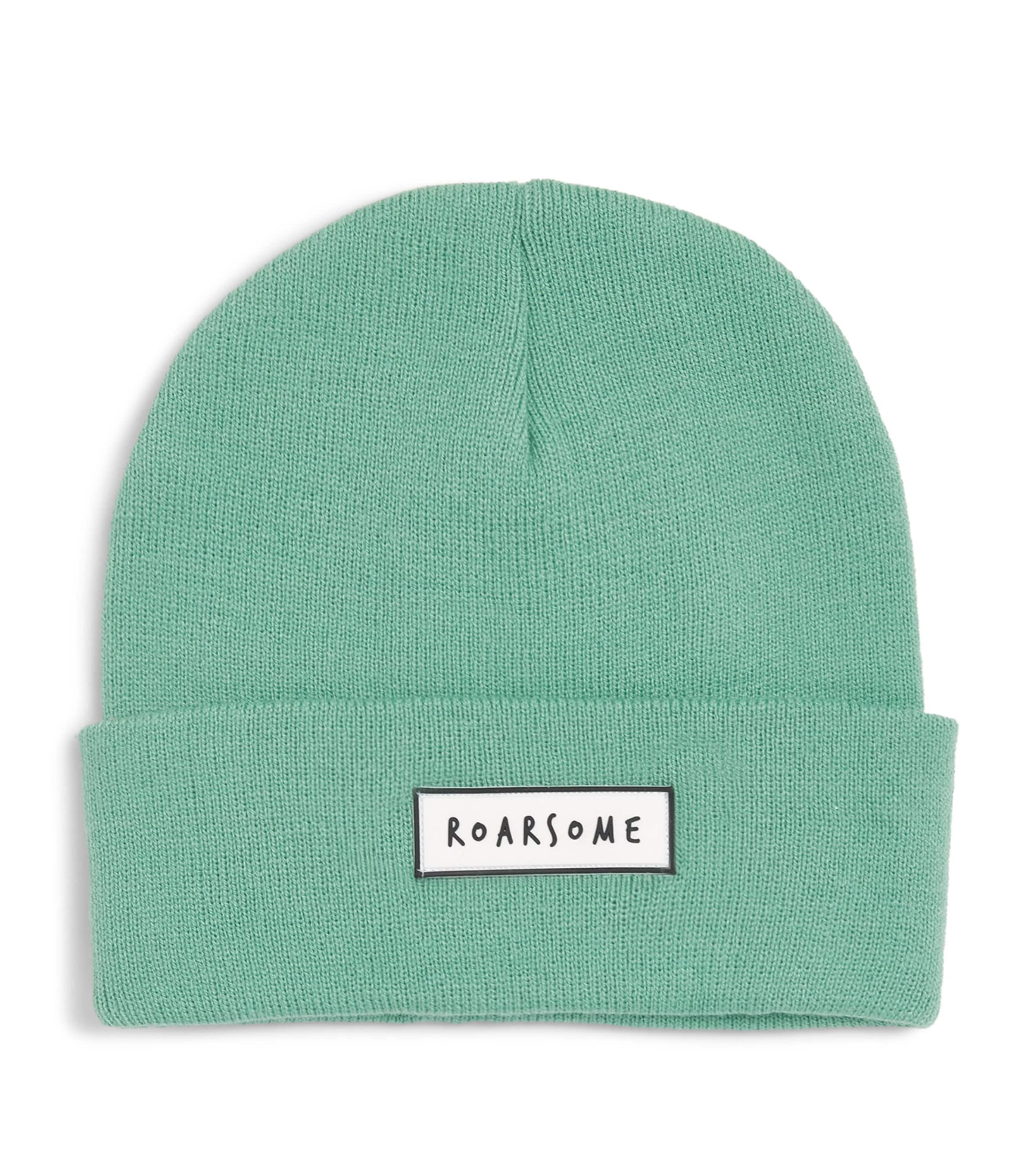 Roarsome Logo-Patch Beanie Green Image 1