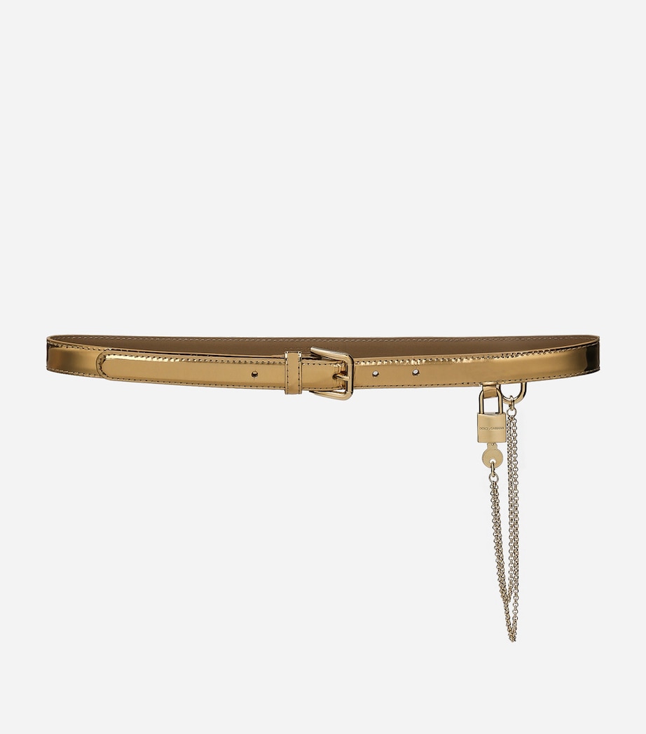 Leather Chain Belt 89869-LIGHT GOLD Image 1