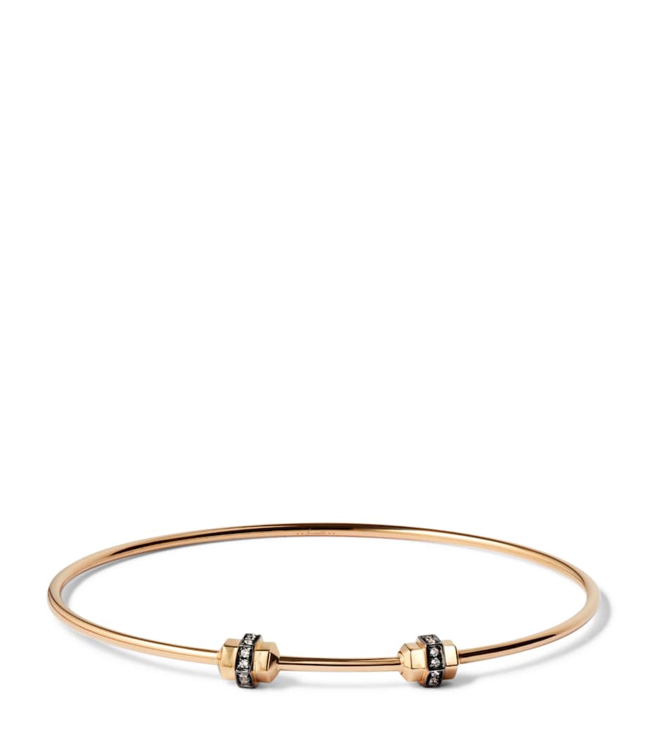 Small-Medium Yellow Gold and Sapphire Mythology Bangle YELLOW GOLD Image 1
