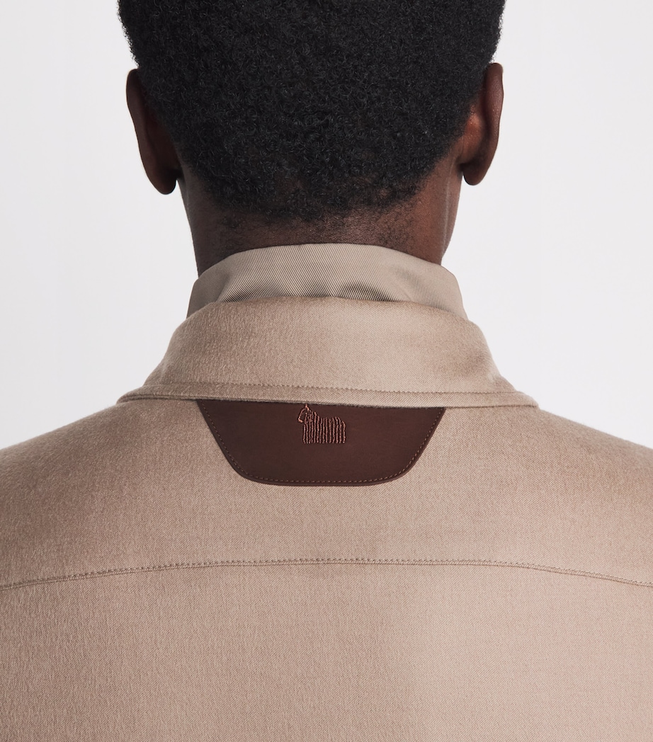 Colombo Mens Cashmere Hybrid Jacket Brown Image 3