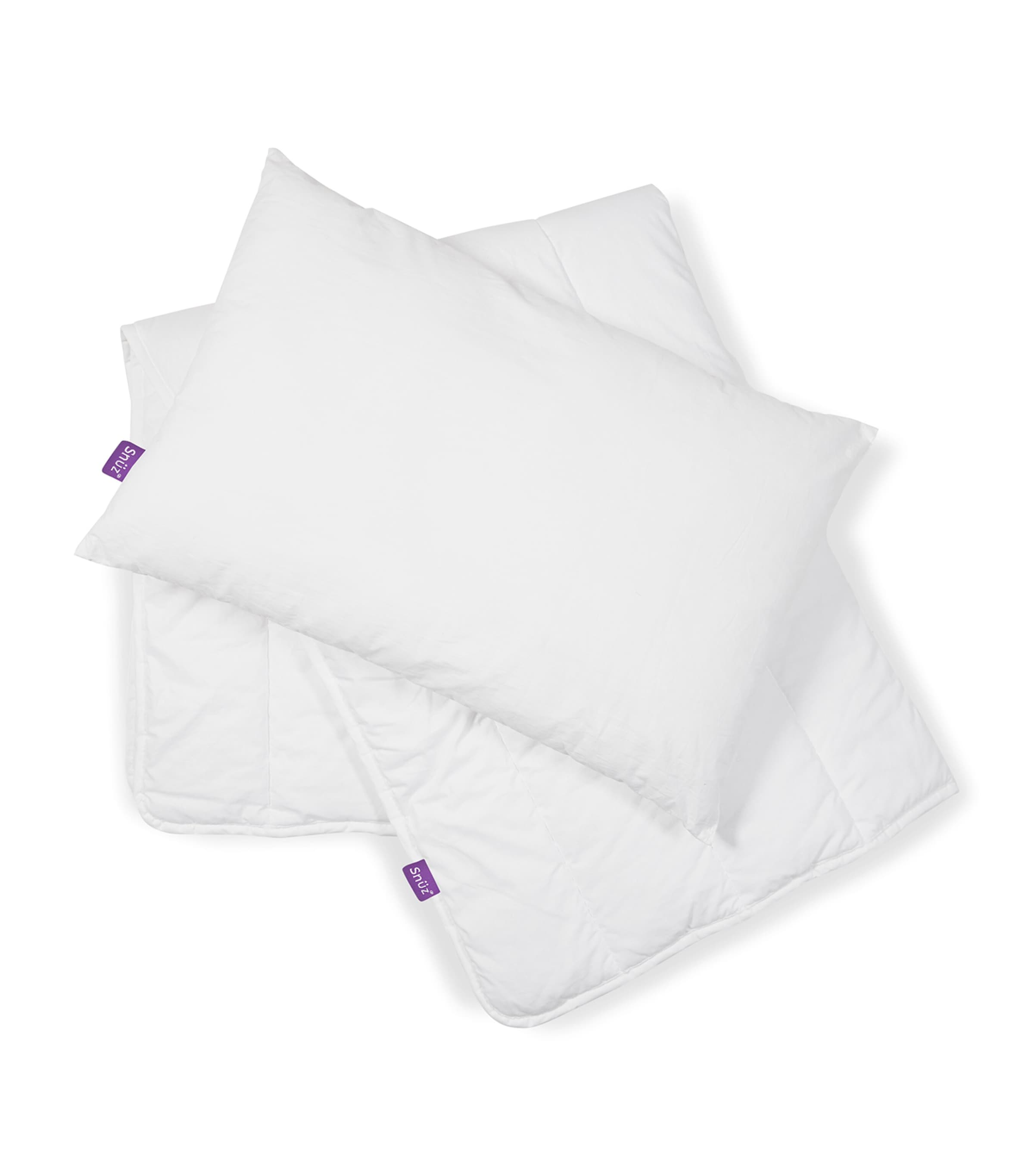 4.0 Tog Duvet and Pillow Cot Set WHITE Image 2