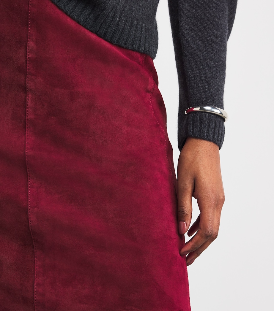 Suede Stretch Nicole Mini Skirt RUBY Image 6