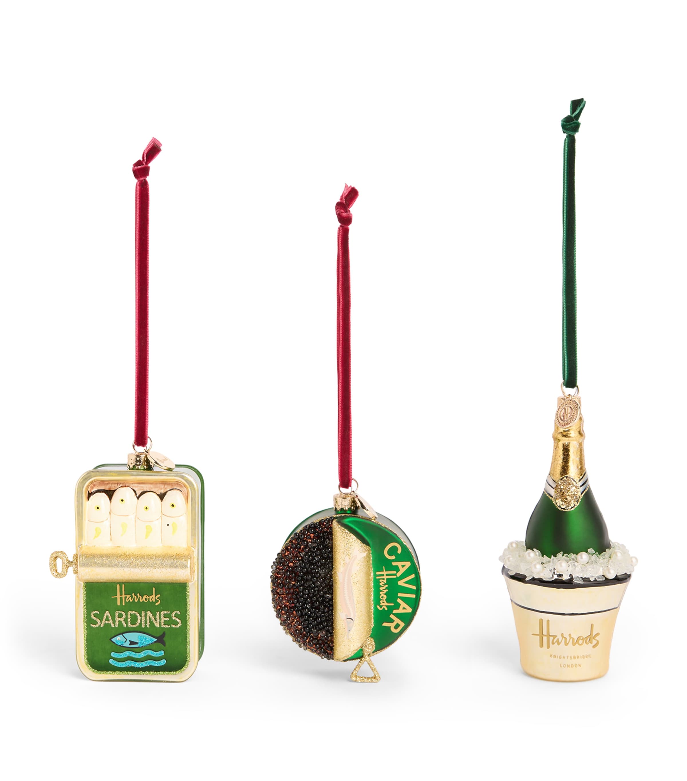 Harrods Great  Feast Ornament Bundle In Multi