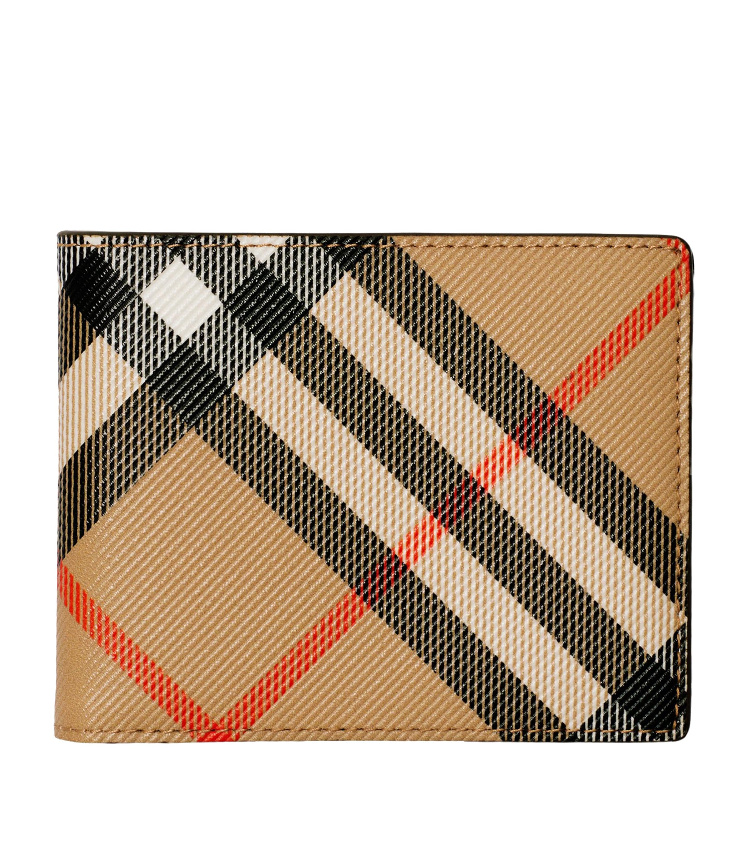 Slim Check Bifold Wallet SAND Image 1