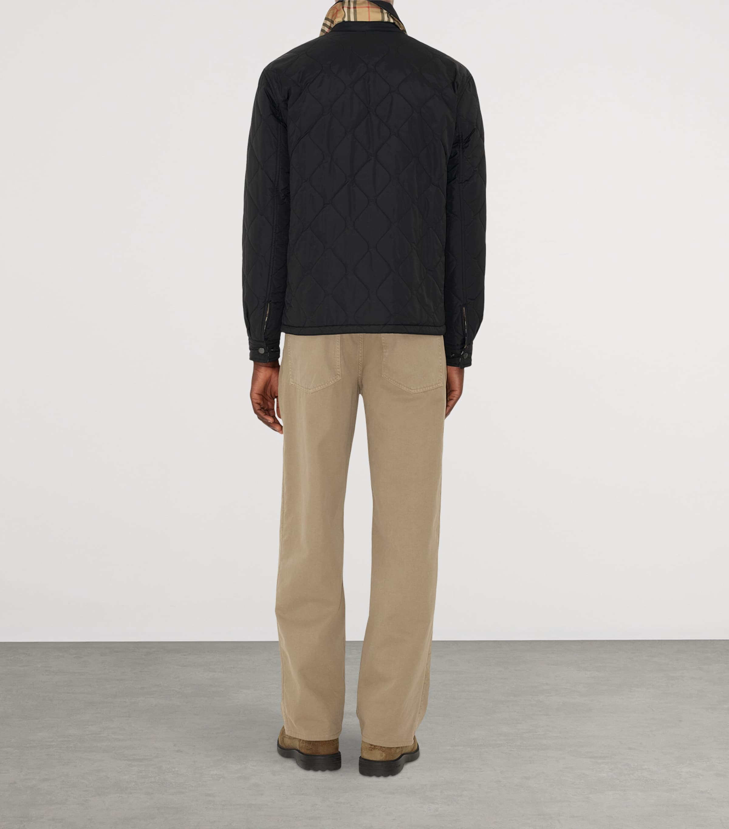 Reversible Quilted Jacket BLACK Image 5