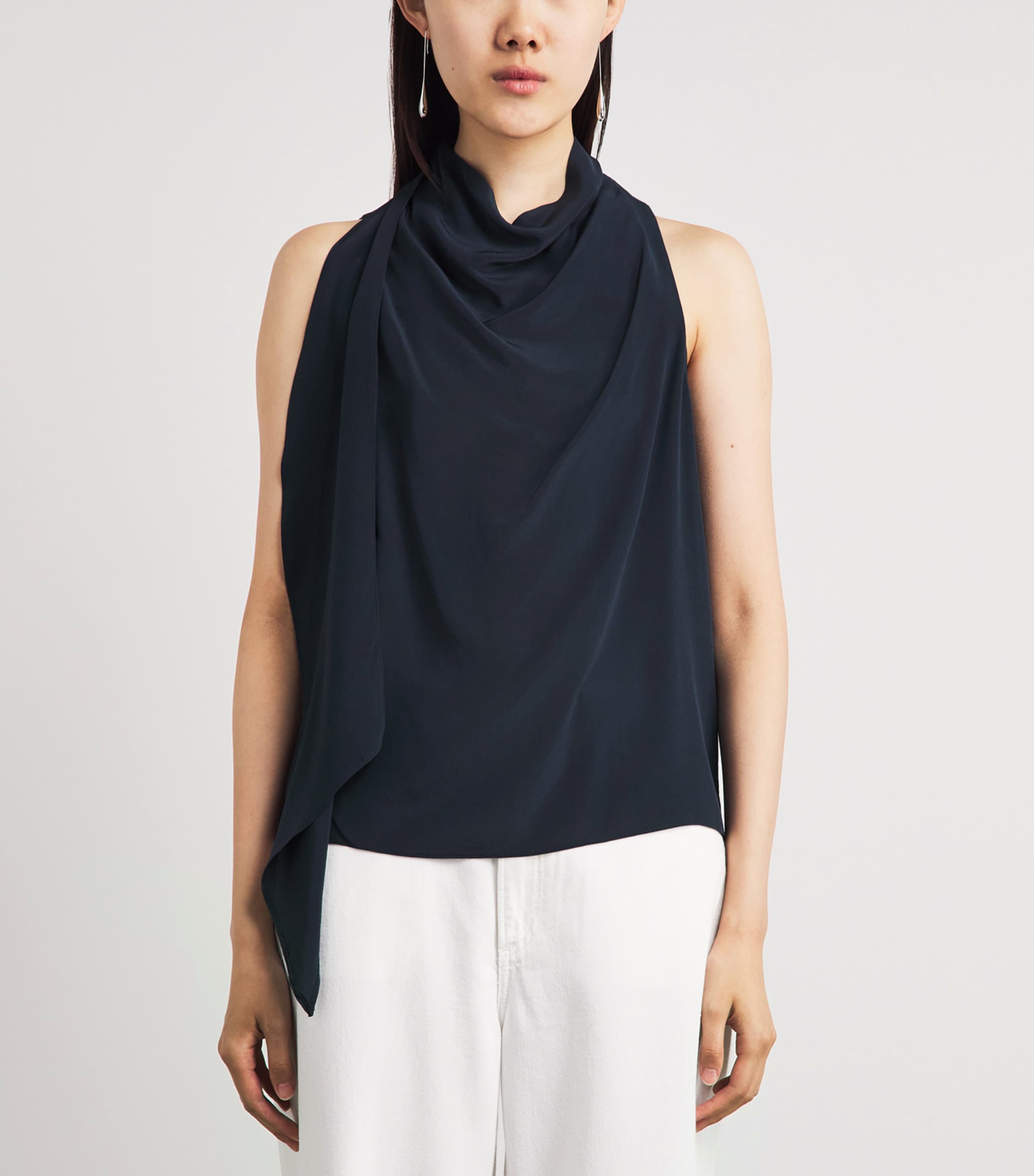 Rag & Bone Womens Silk Adela Scarf Blouse Salute Image 4