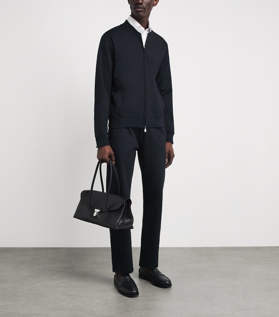 Cotton-Blend Jacket 001 NAVY BLUE Image 2