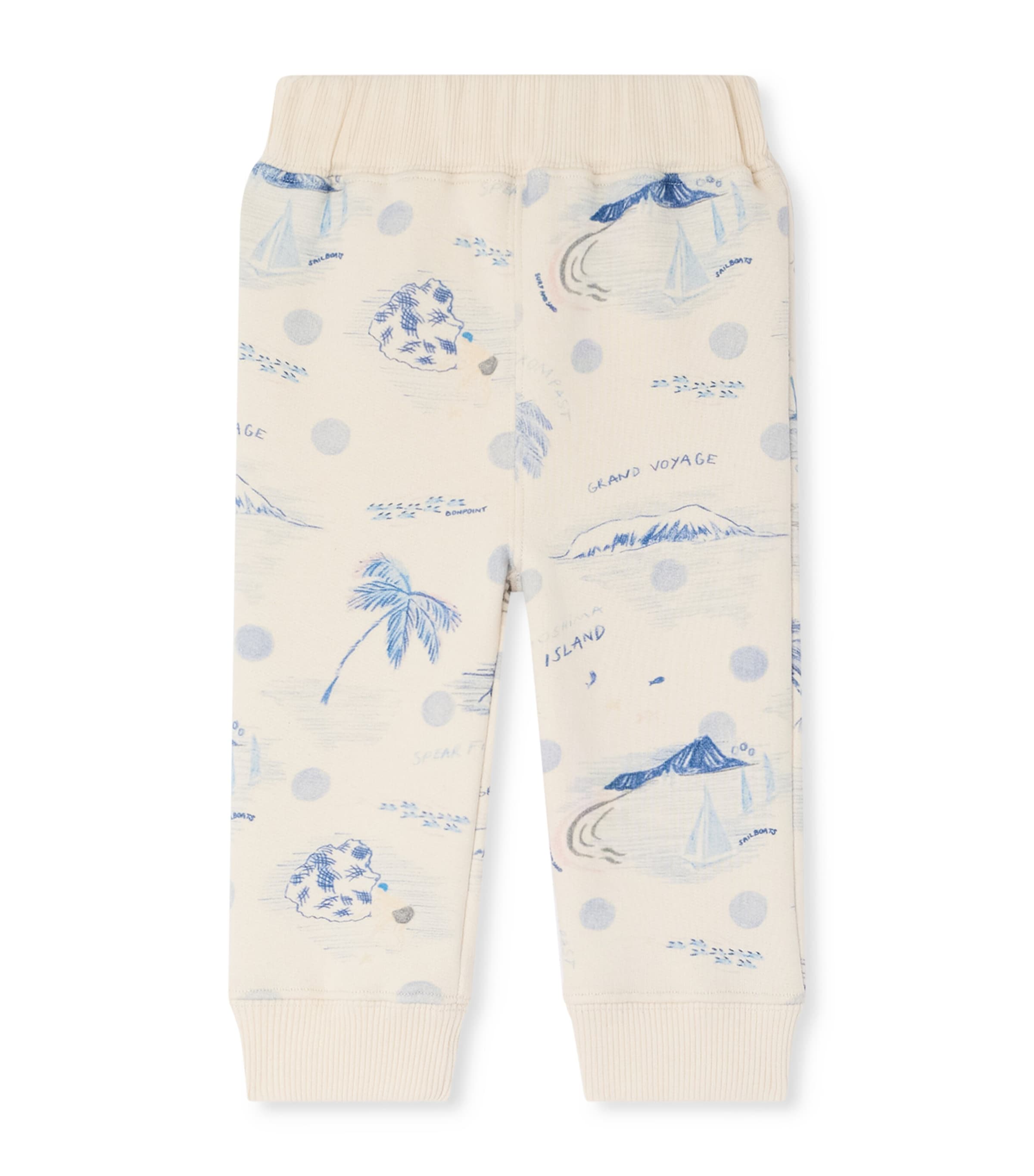Bonpoint Cotton Bram Sweatpants (6-18 Months) Imp Bleu Image 1