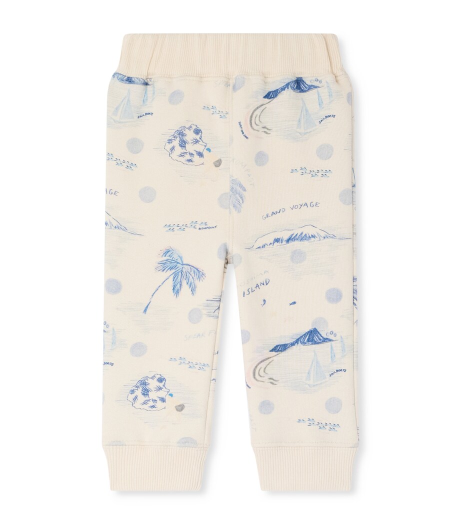 Bonpoint Cotton Bram Sweatpants (6-18 Months) Imp Bleu Image 1