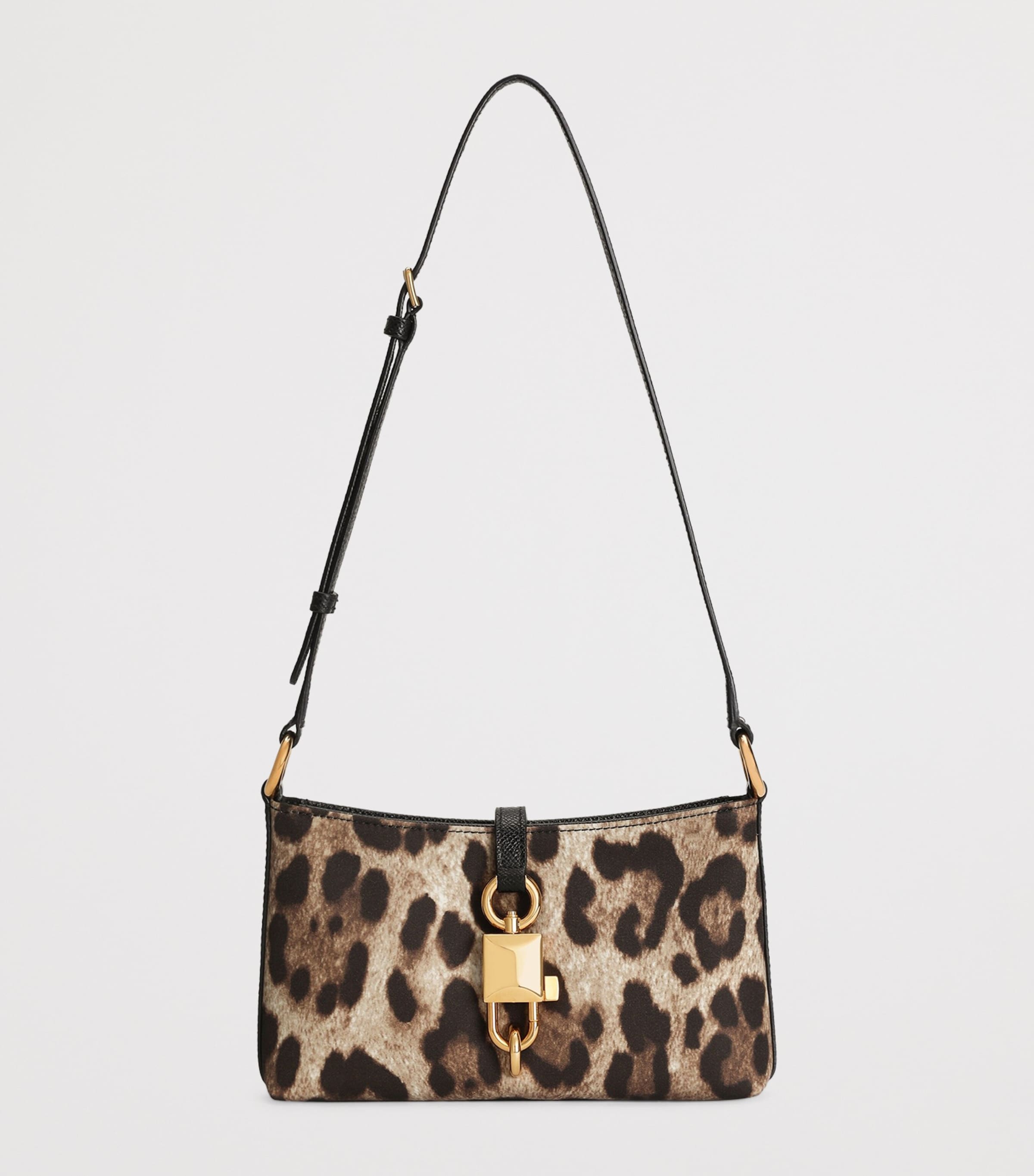 Leopard-Print Lock Shoulder Bag HY13M-LEO NEW Image 2