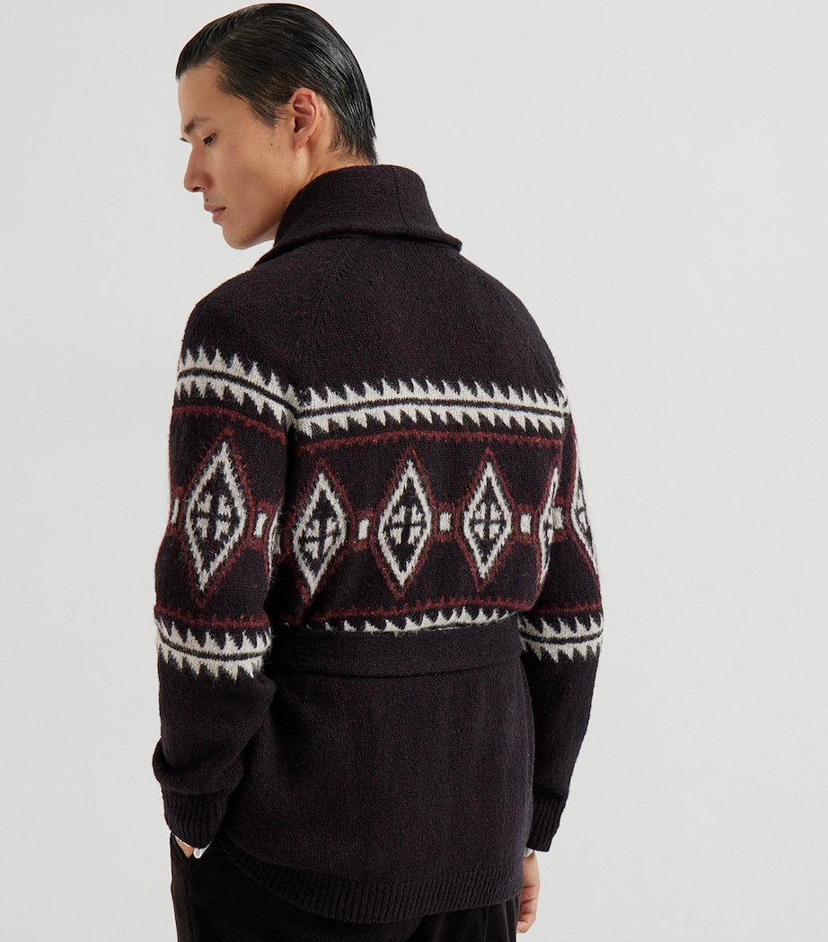 Virgin Wool-Silk-Cashmere Cardigan CEC66 Image 4