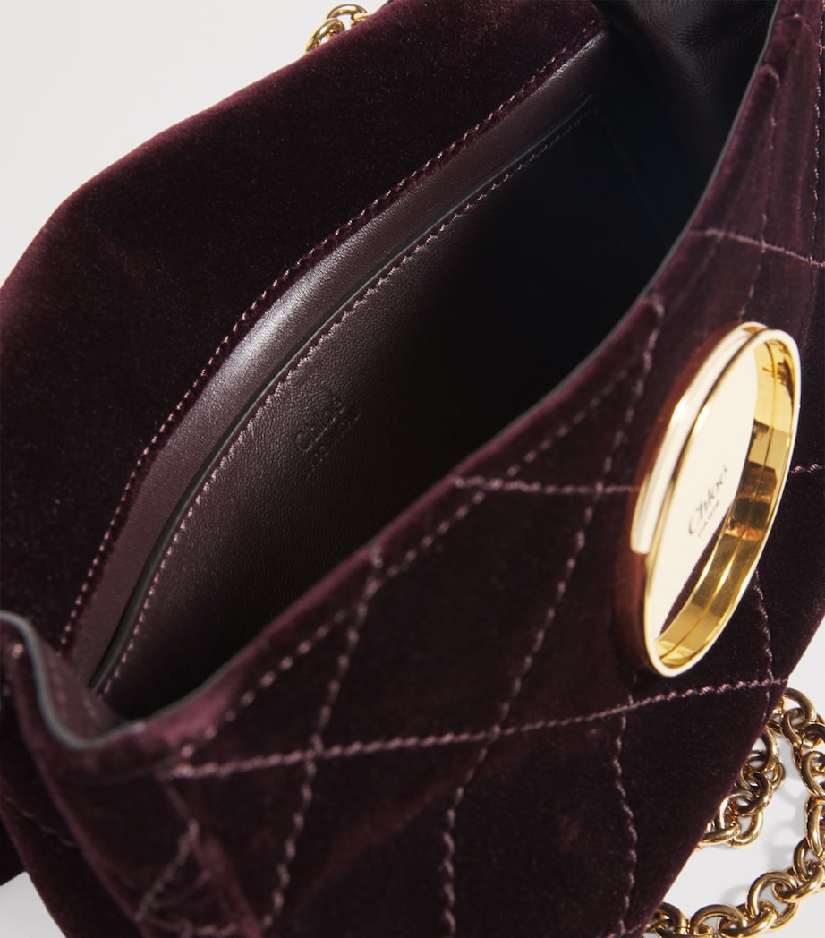 Small Velvet Heritage Shoulder Bag CRAFTY BROWN Image 4